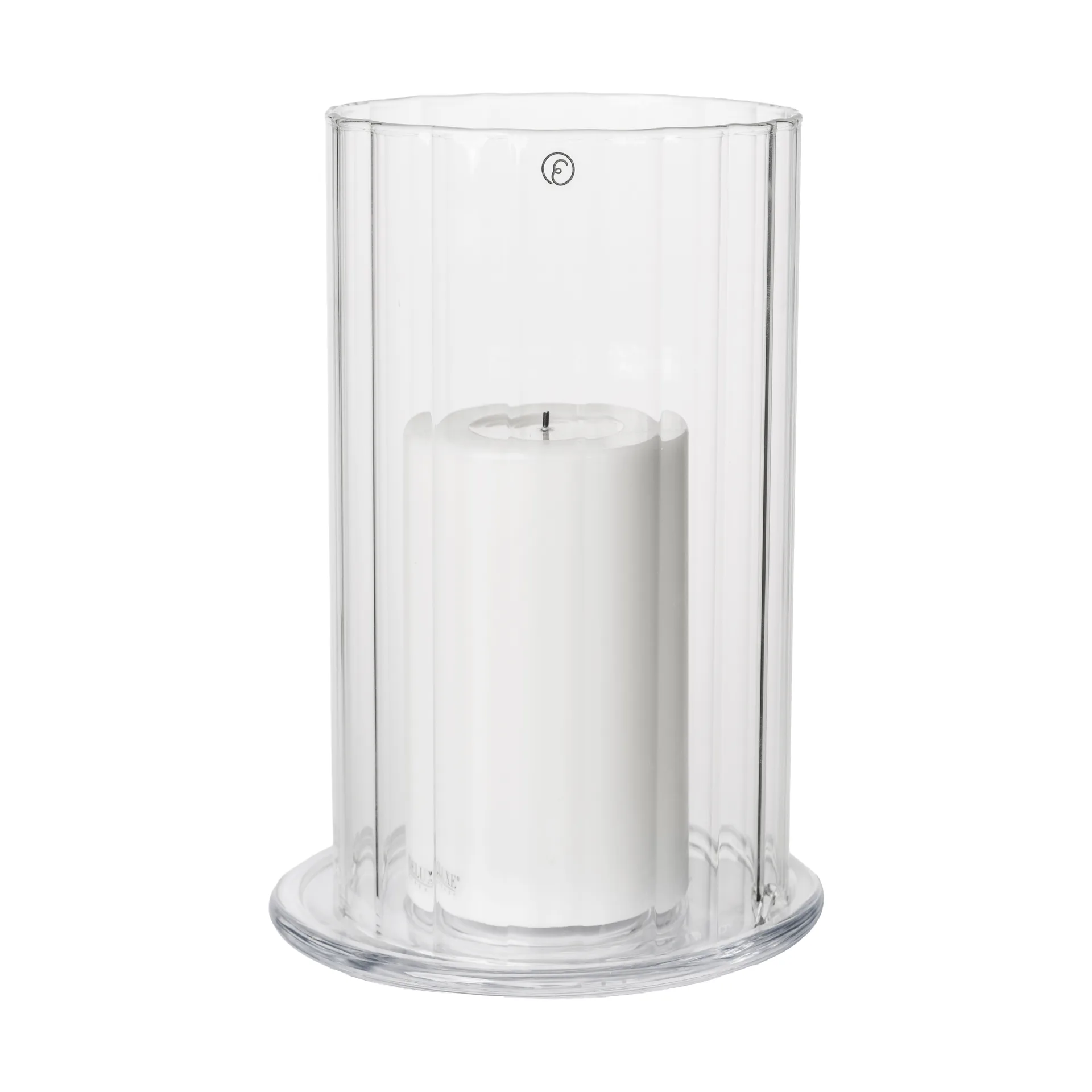 ERNST Ernst ljuslykta för blockljus Glas, Ø15x21 cm