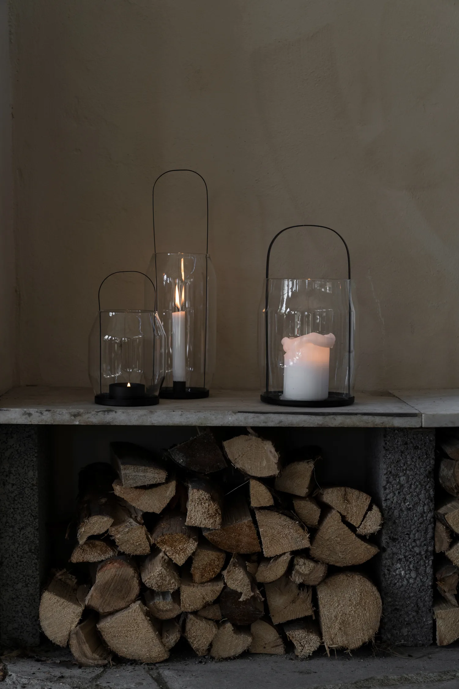 Ernst ljuslykta-lanterna Ø16x30 cm, Svart ERNST