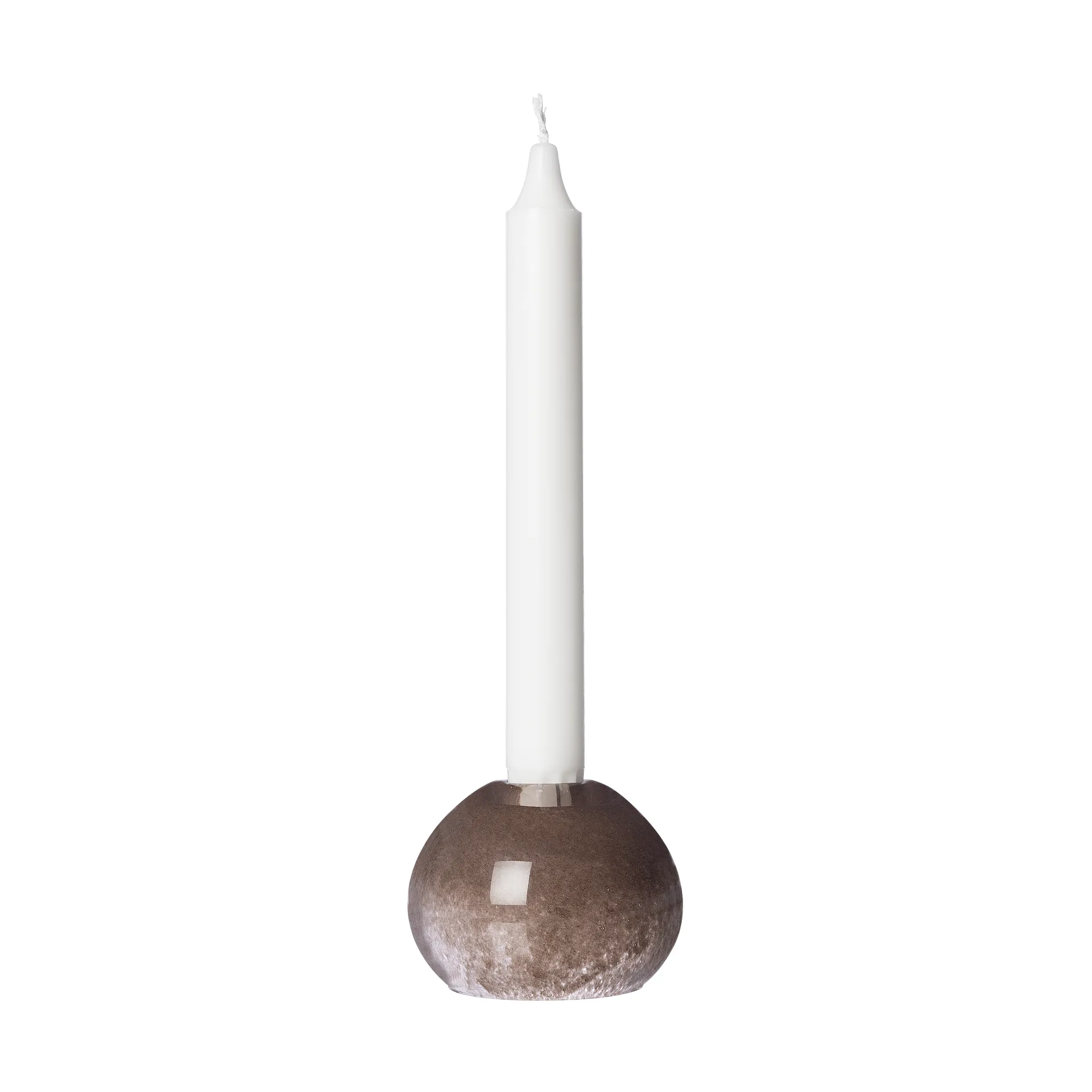 Ernst ljusstake glas Ø7,5 cm, Brun ERNST