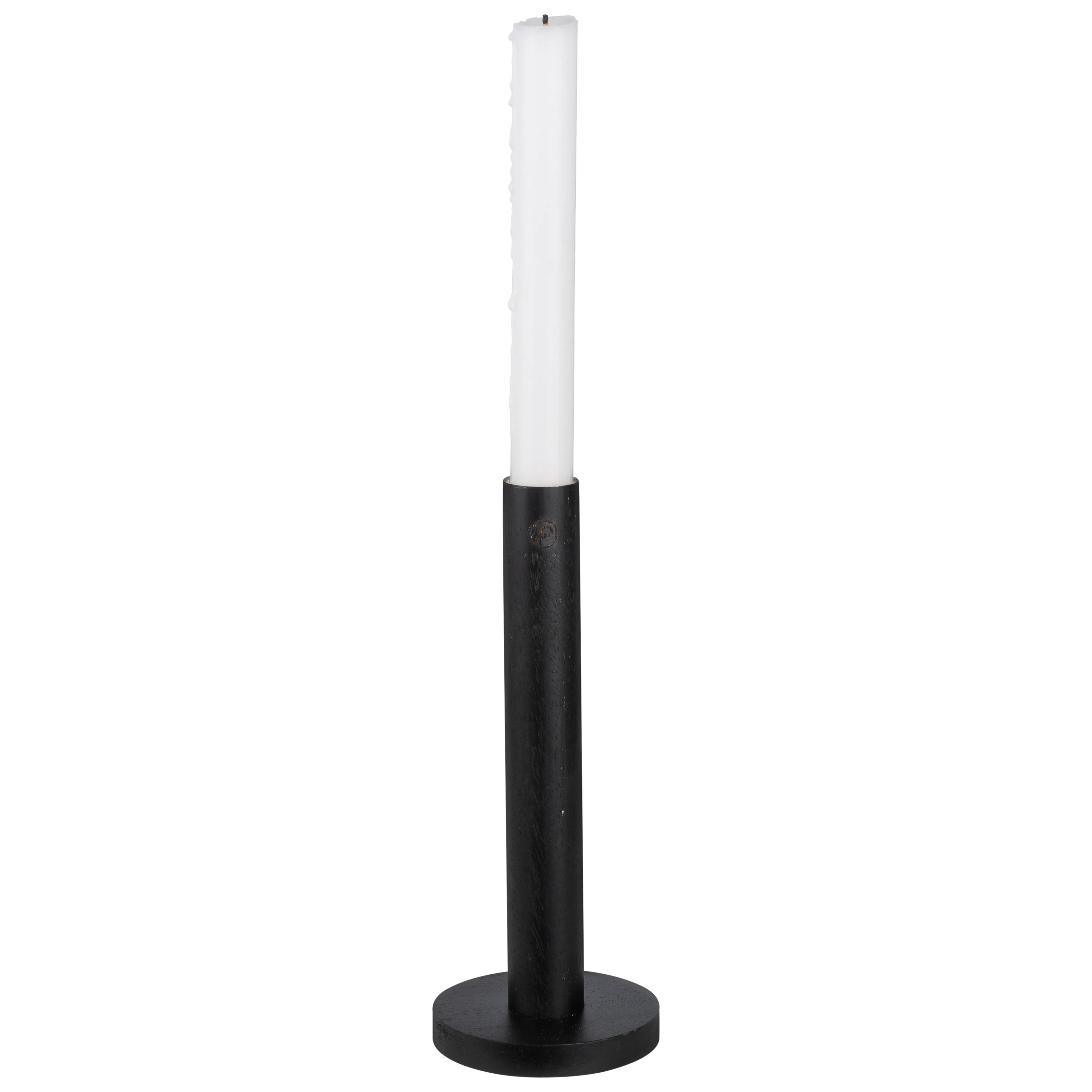 Ernst ljusstake trä svart, 20 cm