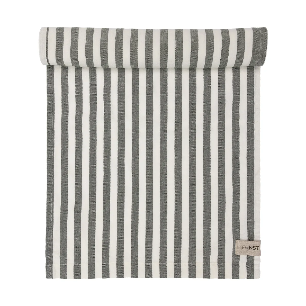 Alternativ bild 0 för Ernst Löpare bred rand 45x250 cm, grön/vit