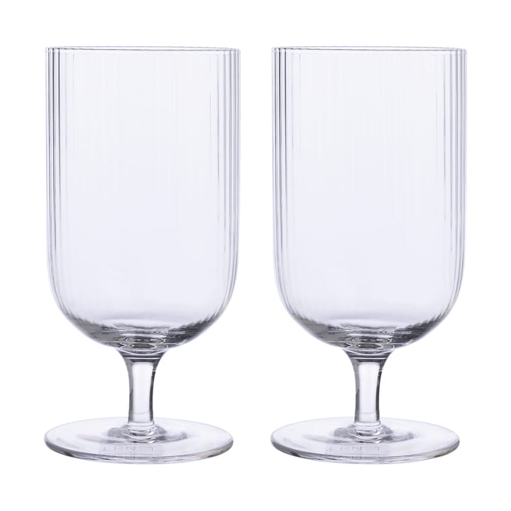 Ernst ölglas räfflad 2-pack, Klar ERNST