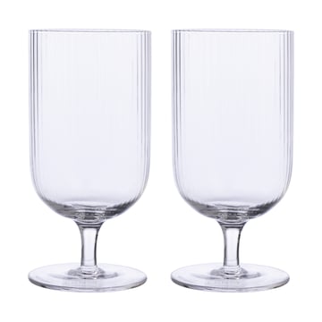 Läs mer om ERNST Ernst ölglas räfflad 2-pack Klar