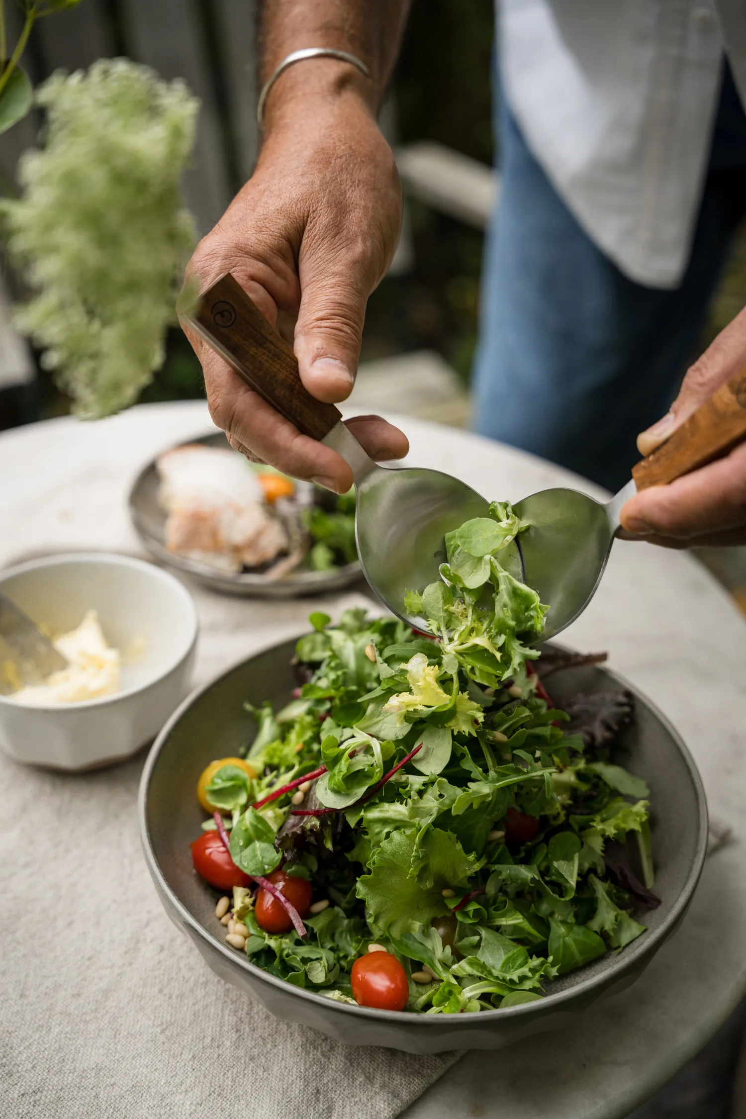 Ernst salladsbestick 2 delar, Akacia, 18 cm ERNST