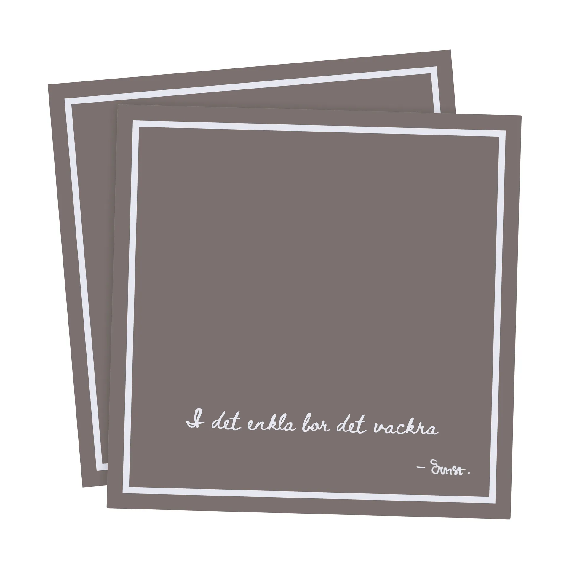 Ernst servett med citat I det enkla 20-pack, Mullvad ERNST