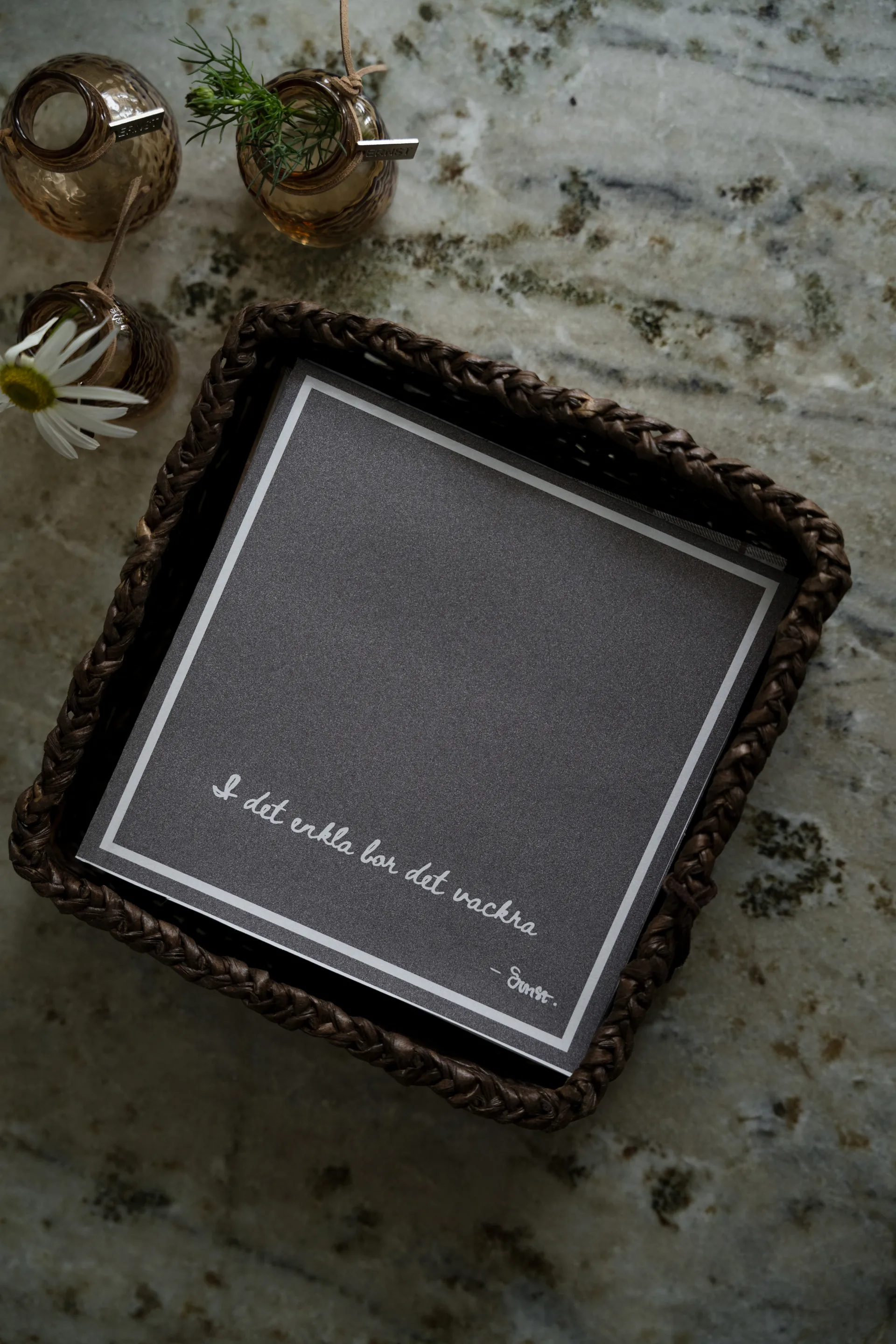 Ernst servett med citat I det enkla 20-pack, Mullvad ERNST