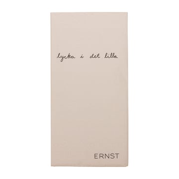 ERNST Ernst servett med citat Lycka i det lilla 20-pack Natur-svart