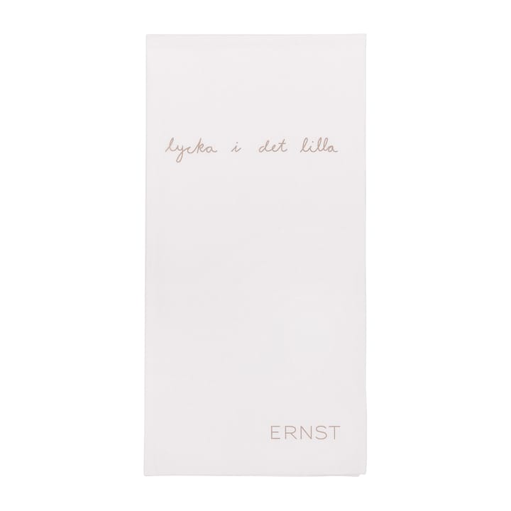 Ernst servett med citat Lycka i det lilla 20-pack, Vit-grå ERNST