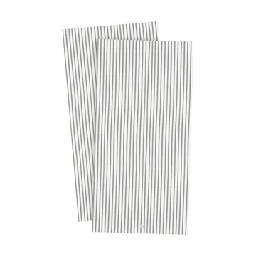 ERNST Ernst servett randig 10×20 cm 20-pack Vit-grå rand