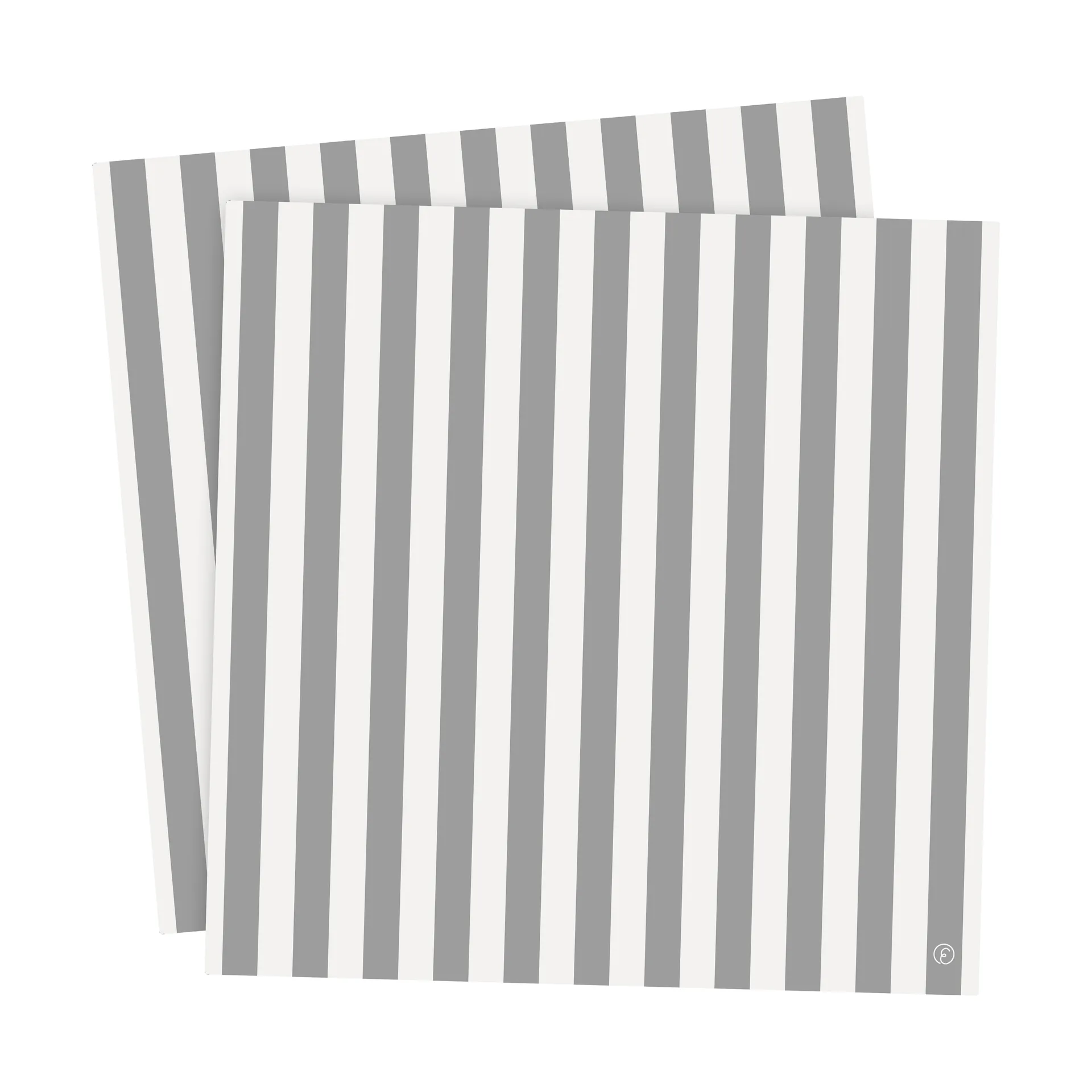 Ernst servett randig 33x33 cm 20-pack, Vit-grå rand ERNST
