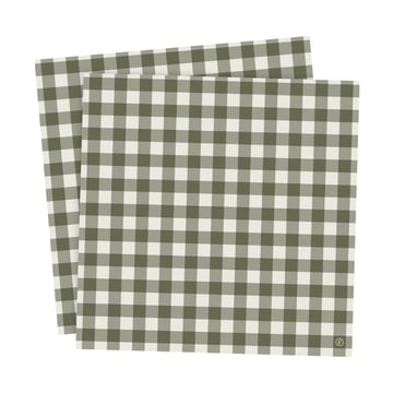 Läs mer om ERNST Ernst servett rutig 33x33 cm 20-pack Grön-ljusgrå