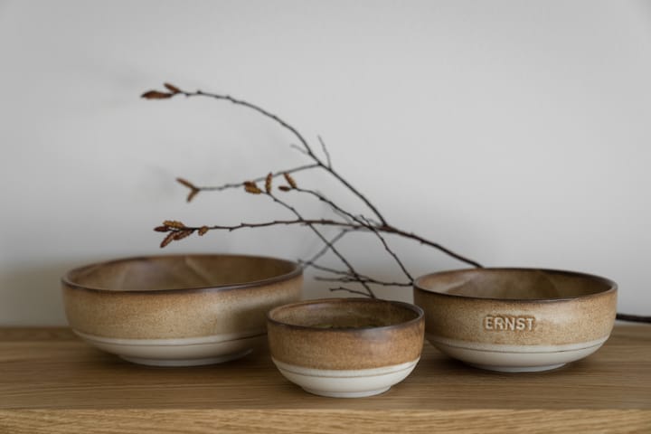 Ernst skål, Brun-natur botten, Ø14 cm ERNST