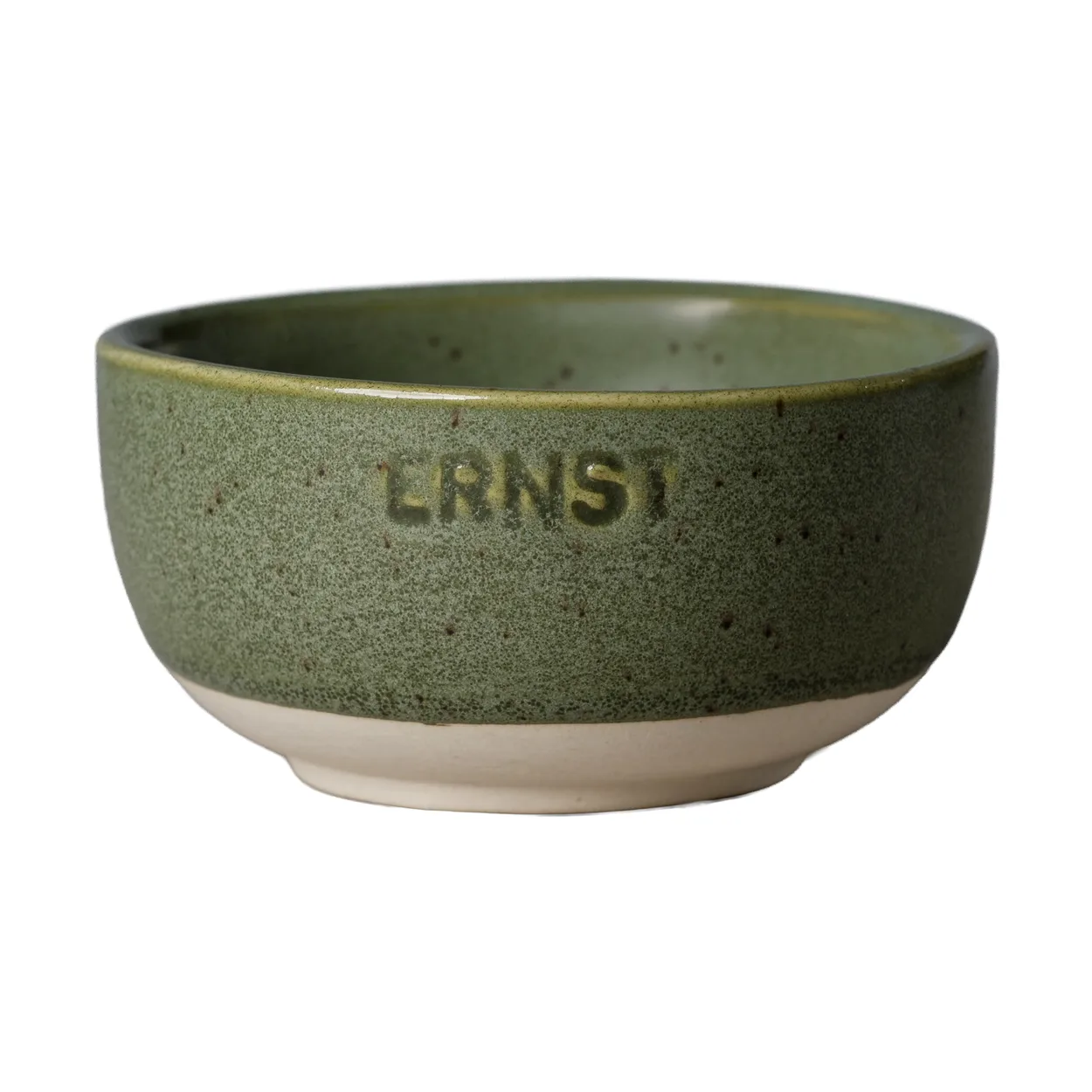 ernst ernst skål grön-natur botten, ø8 cm