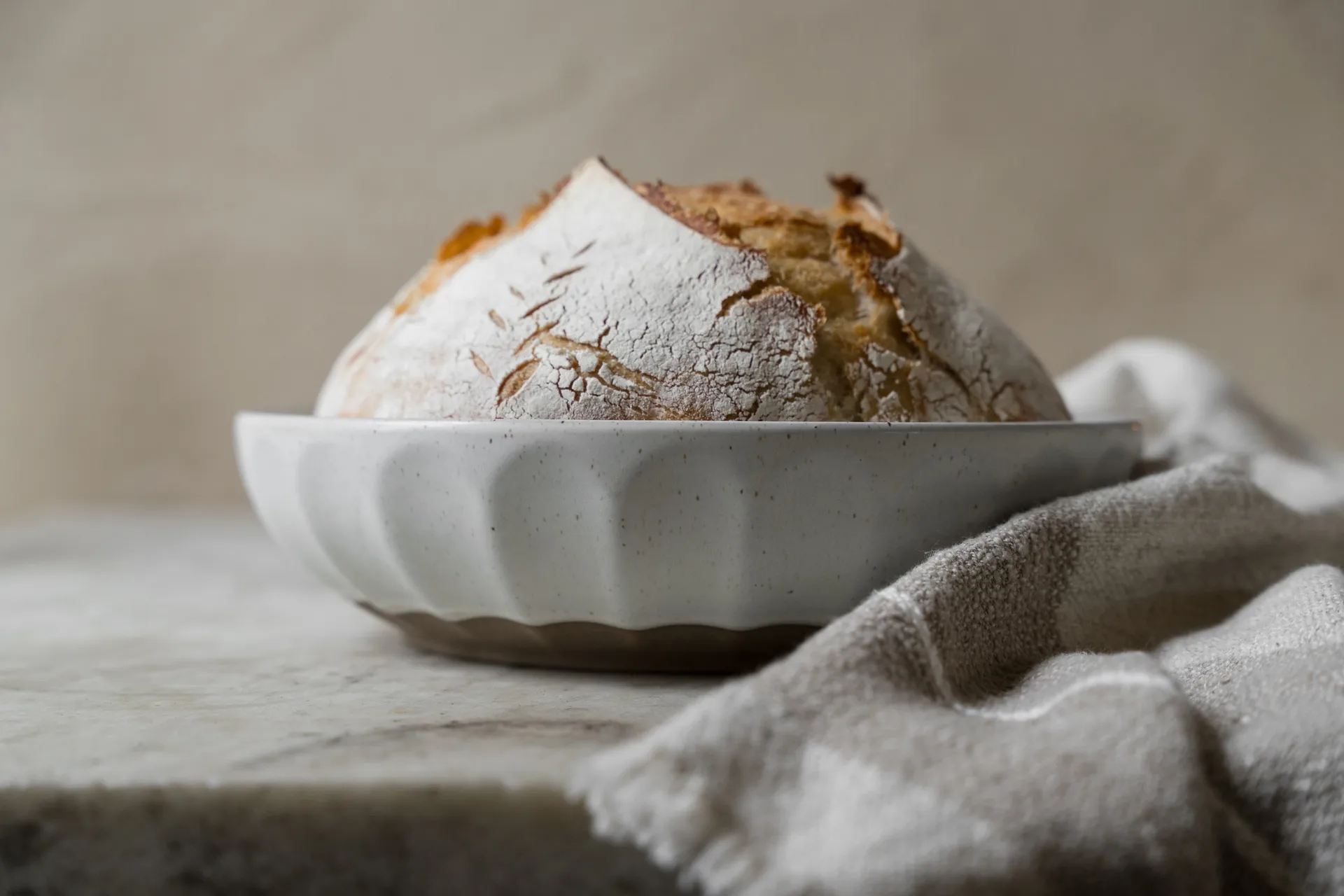 Ernst skål stengods, Vit-natur, Ø24 cm ERNST