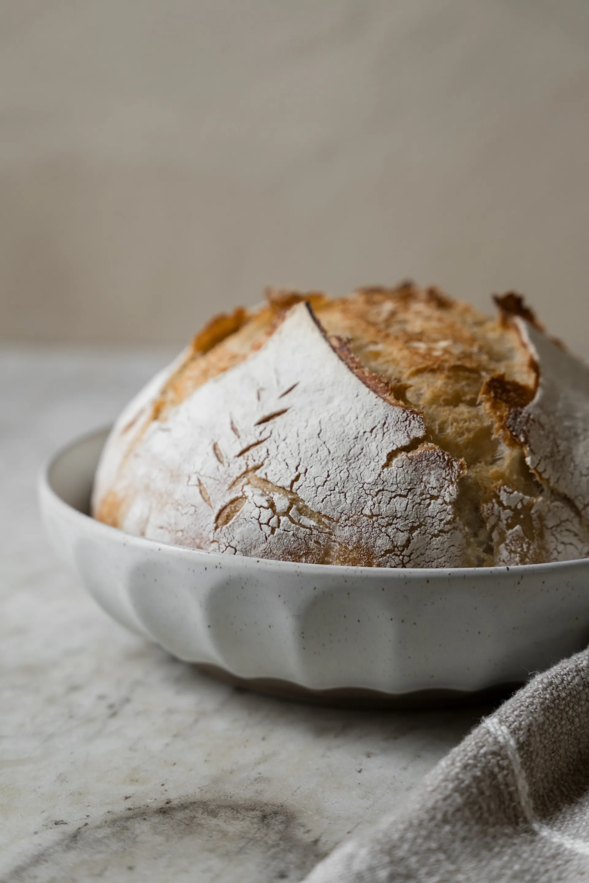 Ernst skål stengods, Vit-natur, Ø24 cm ERNST