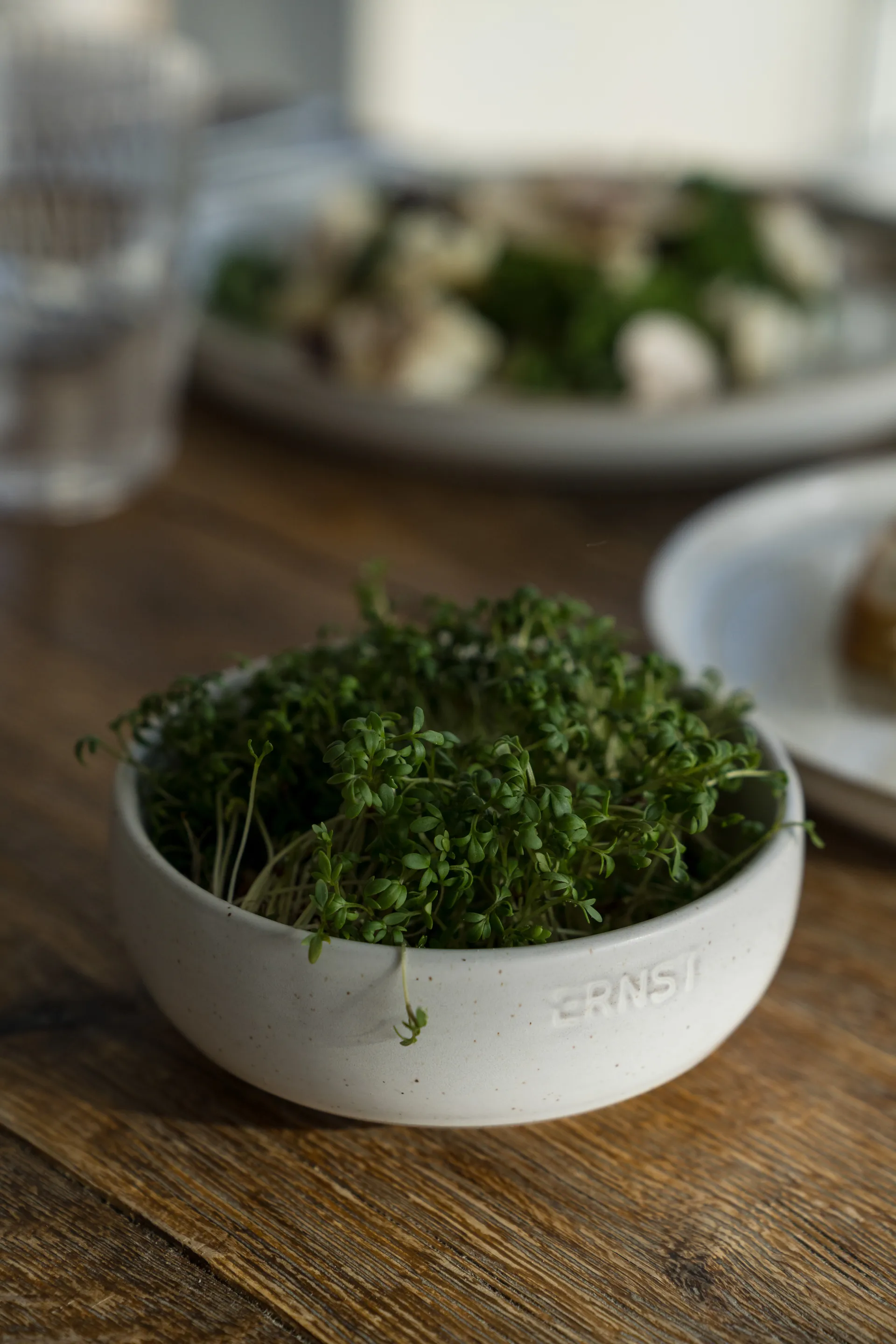 Ernst skål, Vit-natur botten, Ø11 cm ERNST