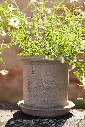 Ernst terrakotta kruka med fat - Ø16x16 cm - ERNST