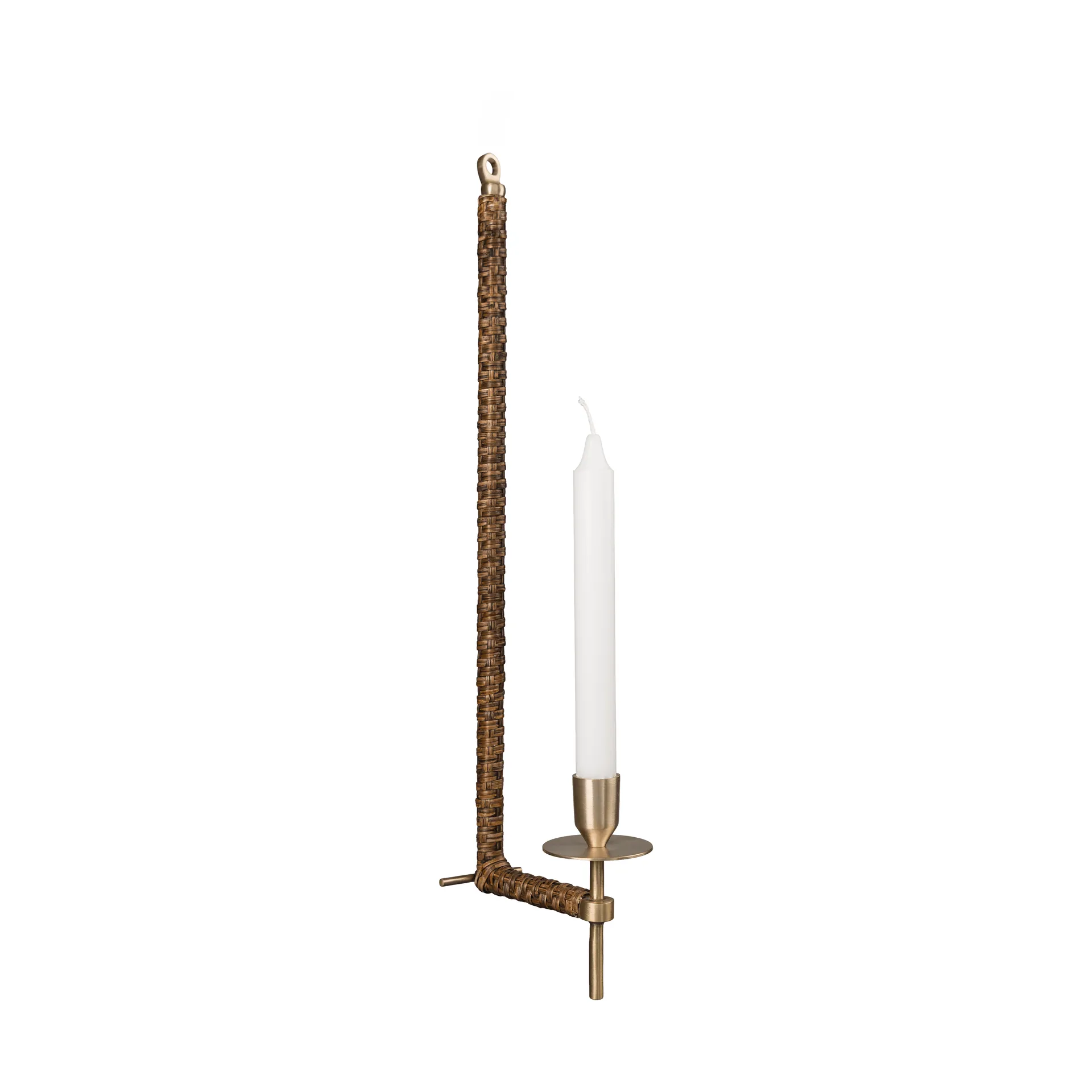 Ernst vägglampett flätad, Mässing, 47cm ERNST