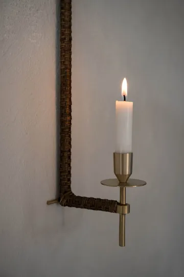 Ernst vägglampett flätad - Mässing, 47cm - ERNST