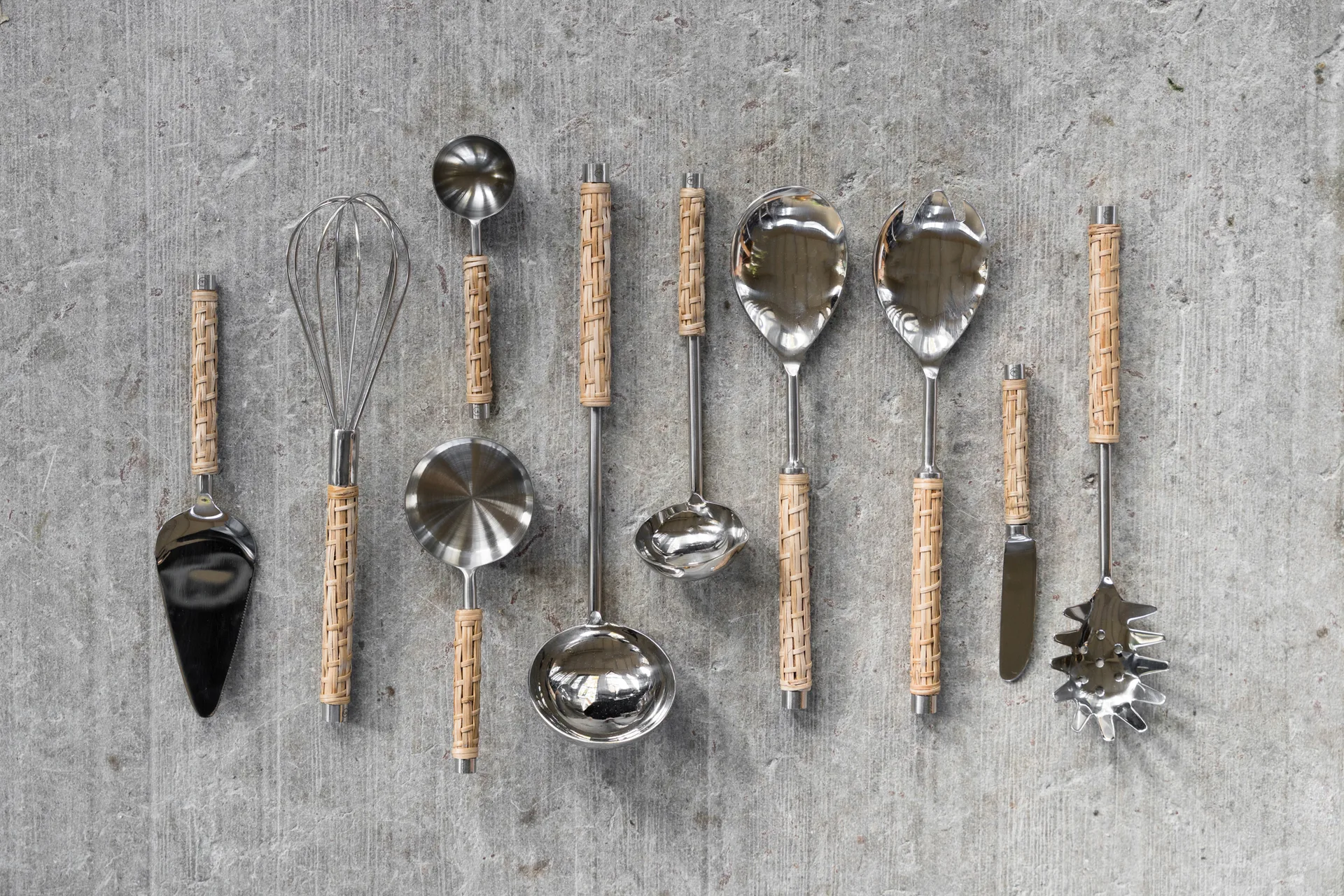 Ernst visp flätat handtag, Sjögräs, 28 cm ERNST