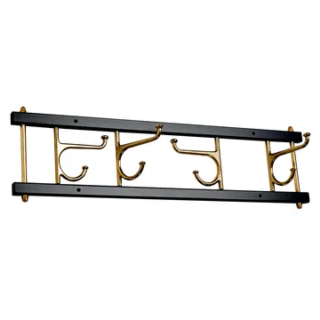 Maxi 4 Dekorativ kroklist - Svart-mässing - Essem Design