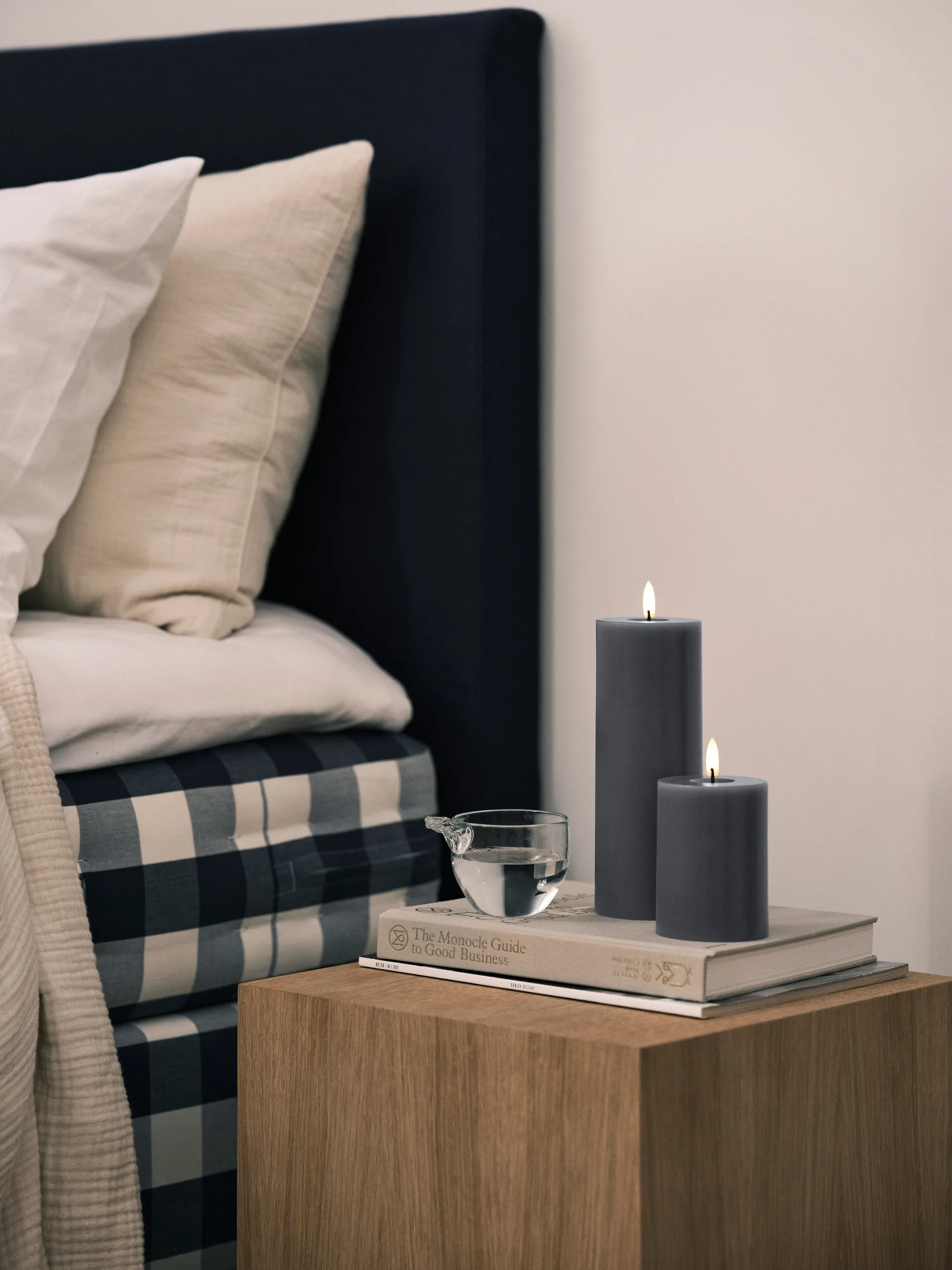 ester & erik blockljus LED, 74 Dark Slate, 20 cm ester & erik