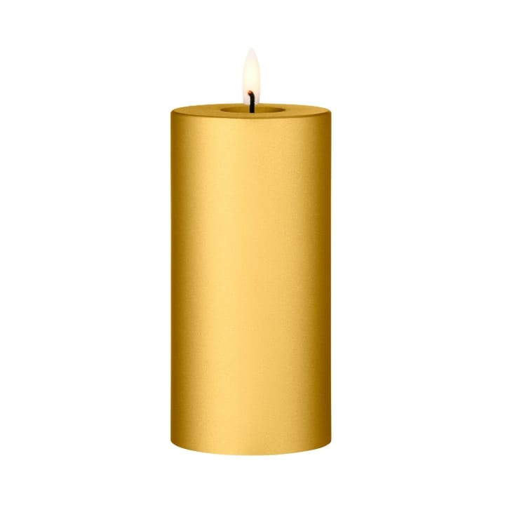 ester & erik blockljus LED - 90 Gold Metallic, 15 cm - Ester & erik