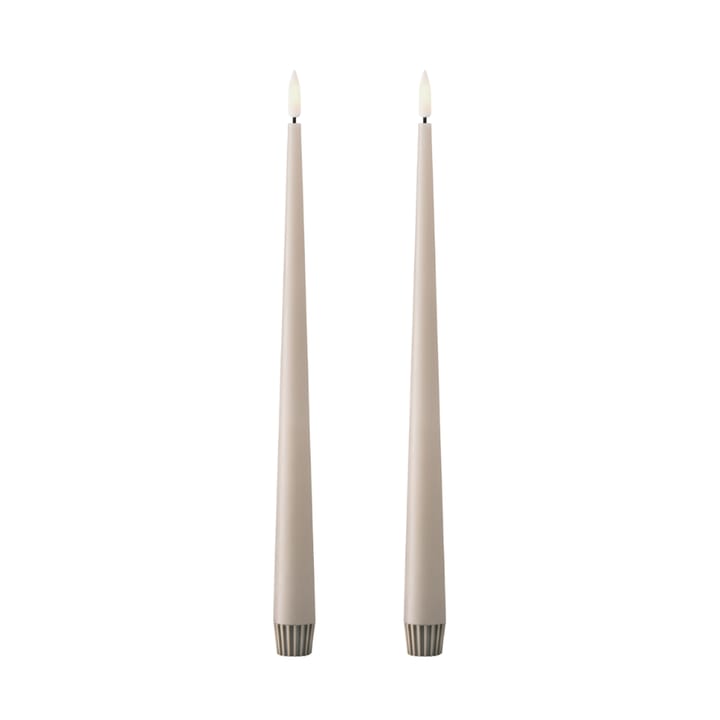 ester & erik kronljus LED 2-pack - 22 Linen Grey , 30 cm - Ester & erik