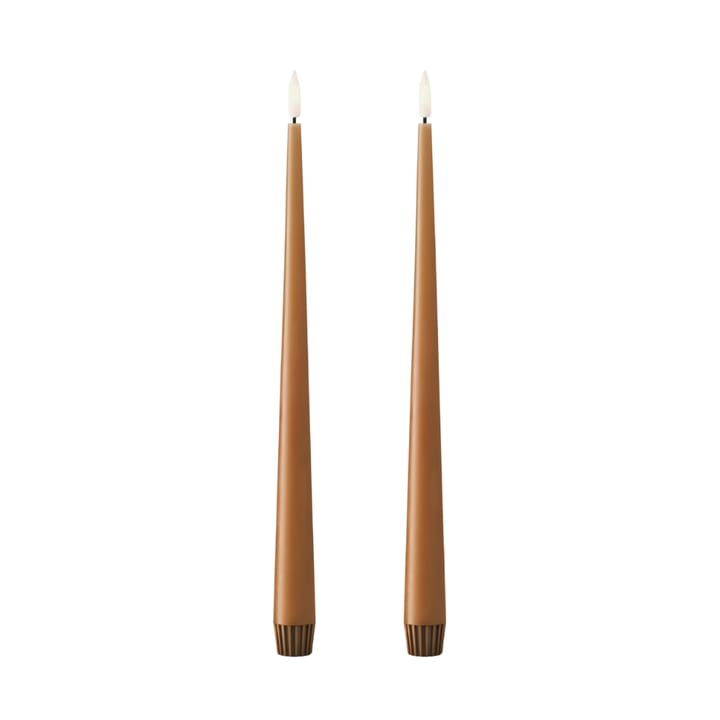 ester & erik kronljus LED 2-pack - 23 Raw Toffee , 30 cm - Ester & erik