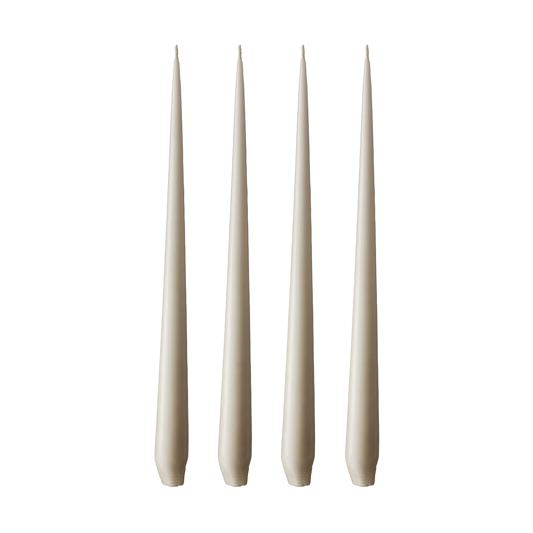ester & erik ljus 4-pack matt, linen grey, 42 cm ester & erik