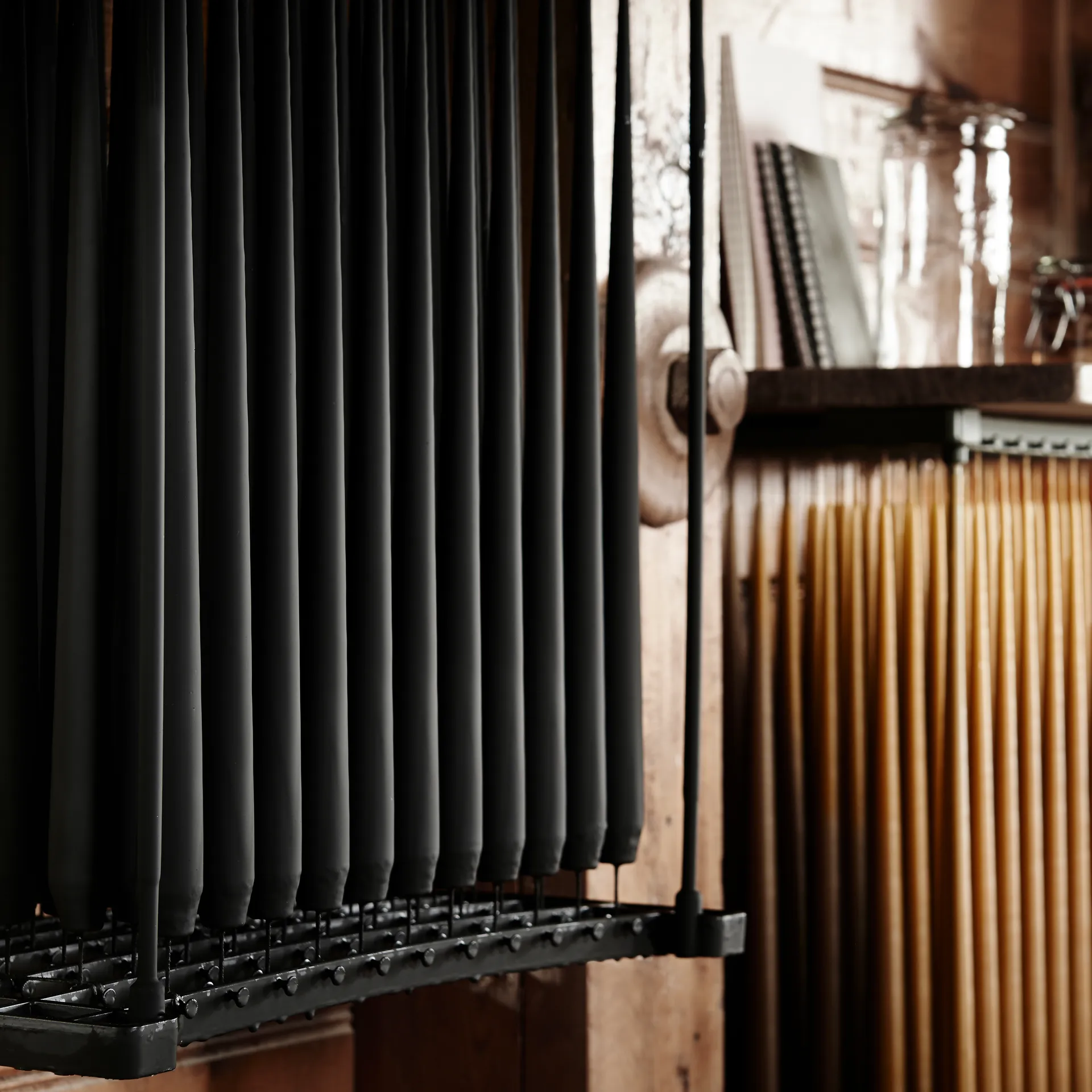 ester & erik ljus 4-pack matt, raw black, 32 cm ester & erik