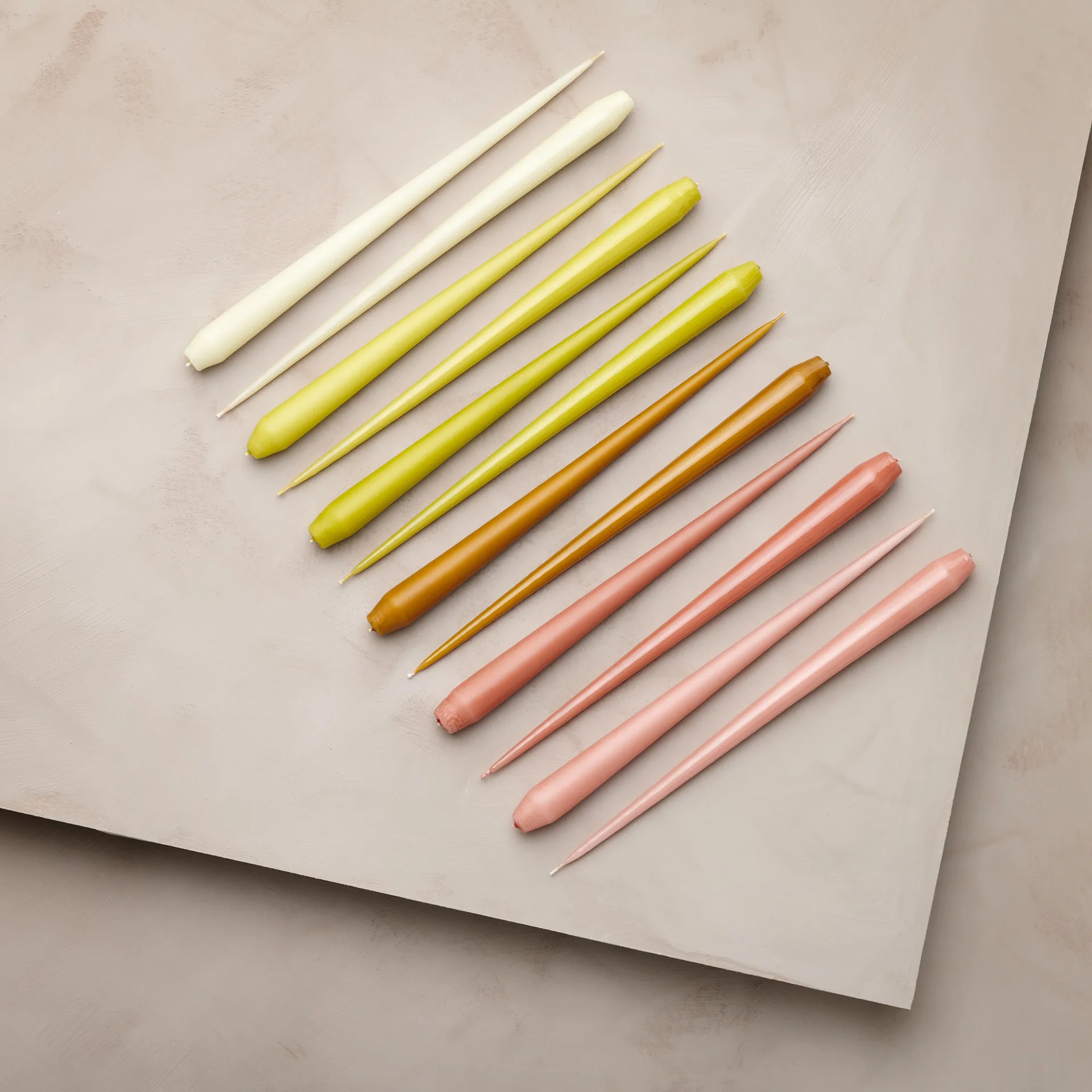 ester & erik ljus 4-pack matt, rosy caramel, 32 cm ester & erik