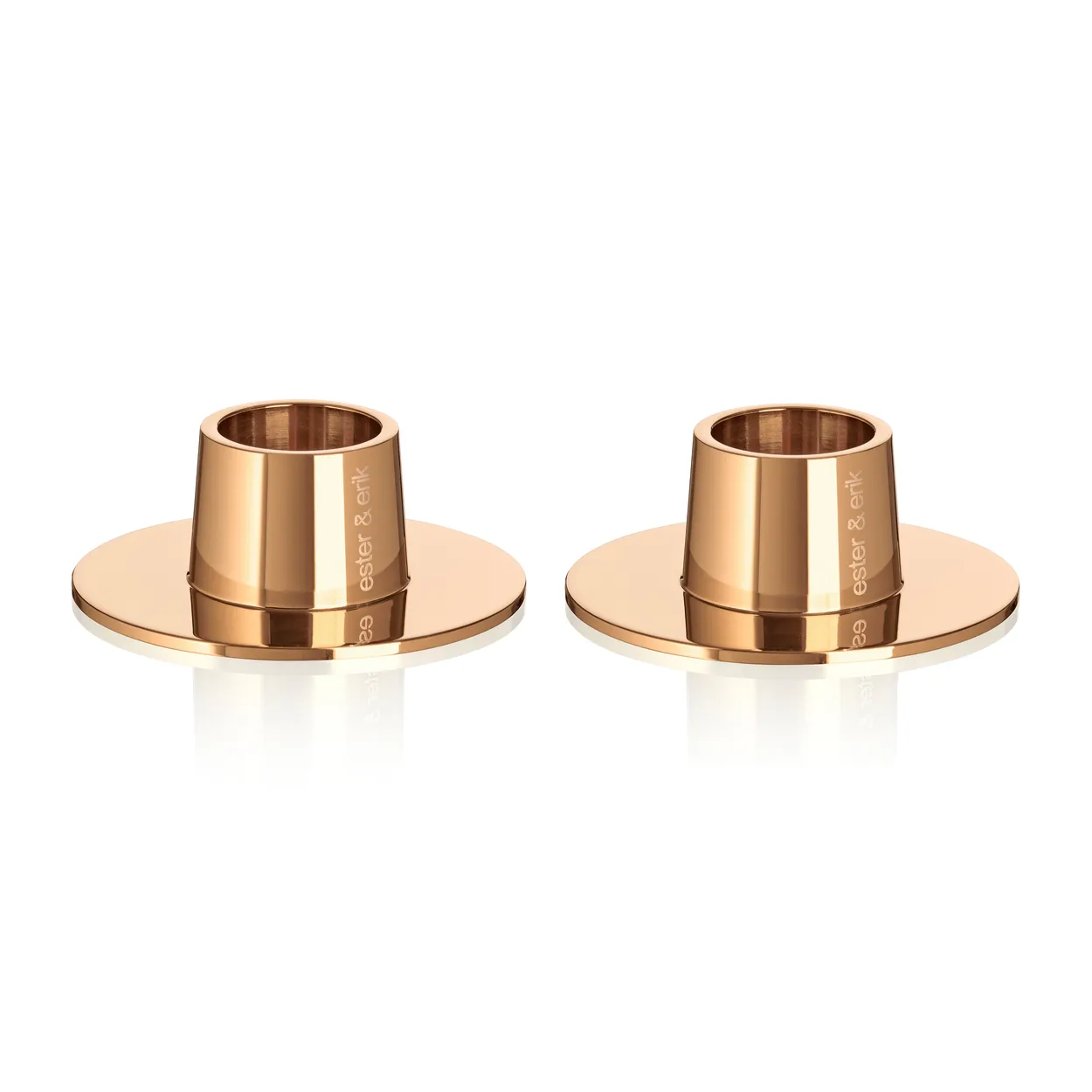 ester & erik ester & erik ljusstake blank 2-pack Rosé guld