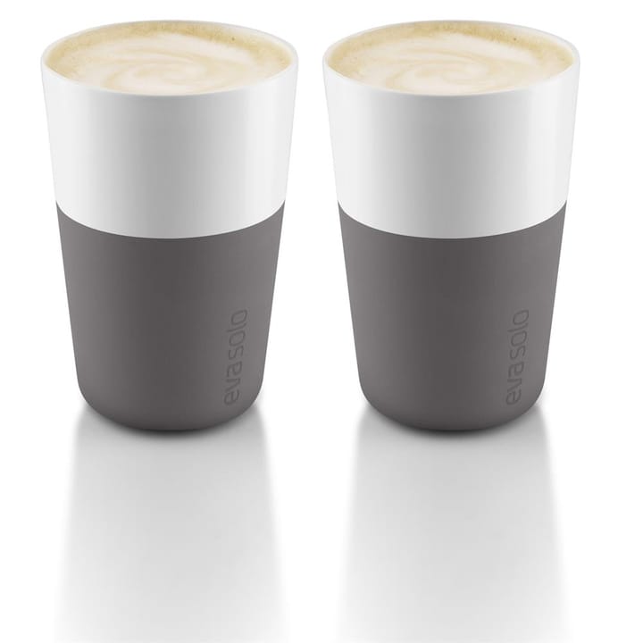 Eva Solo cafélattemugg 2-pack, Elephant grey Eva Solo