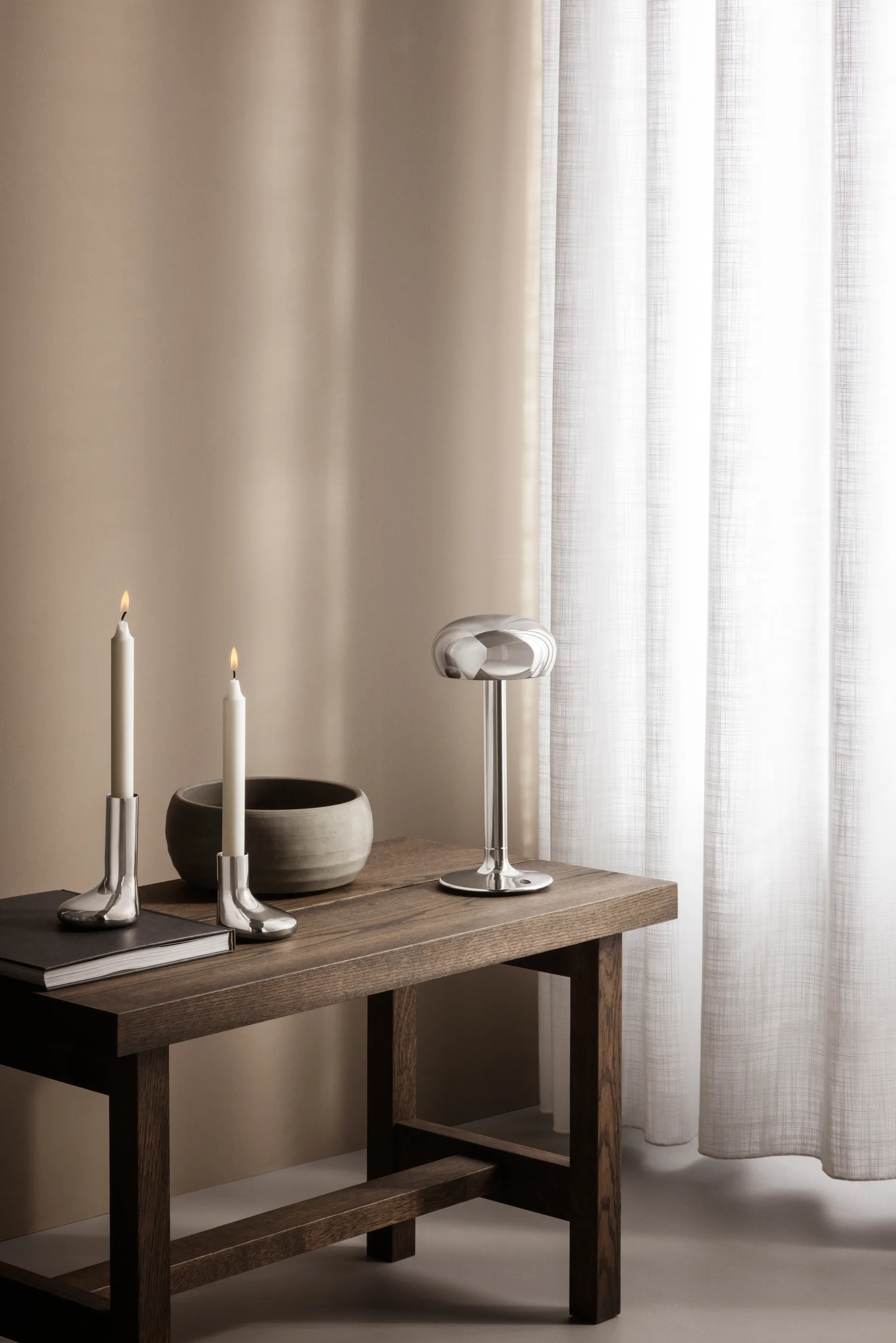 Eva Solo Mellow ljusstake 12 cm, Silver Eva Solo