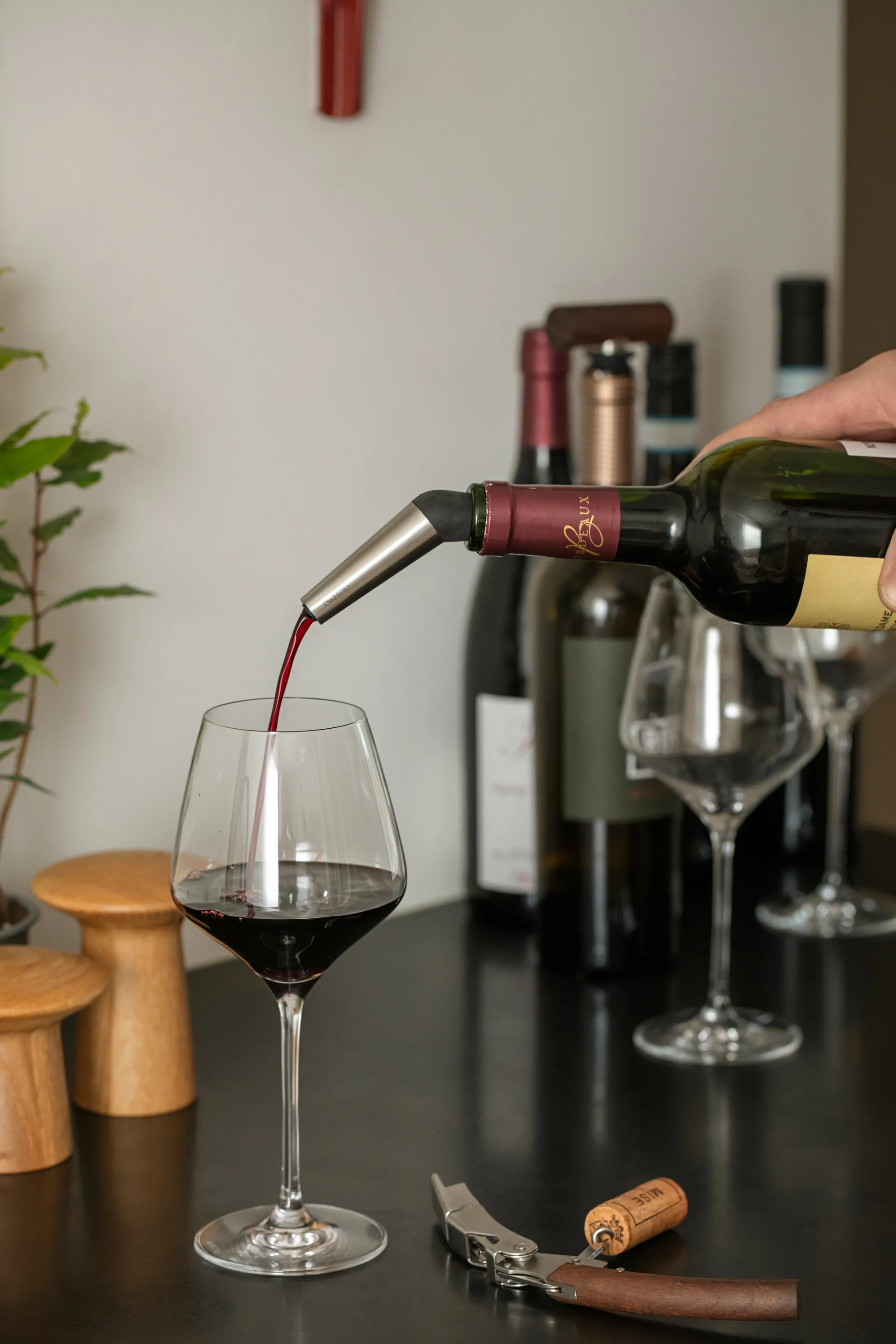 Eva Solo vindekanteringskork, Black-silver Eva Solo