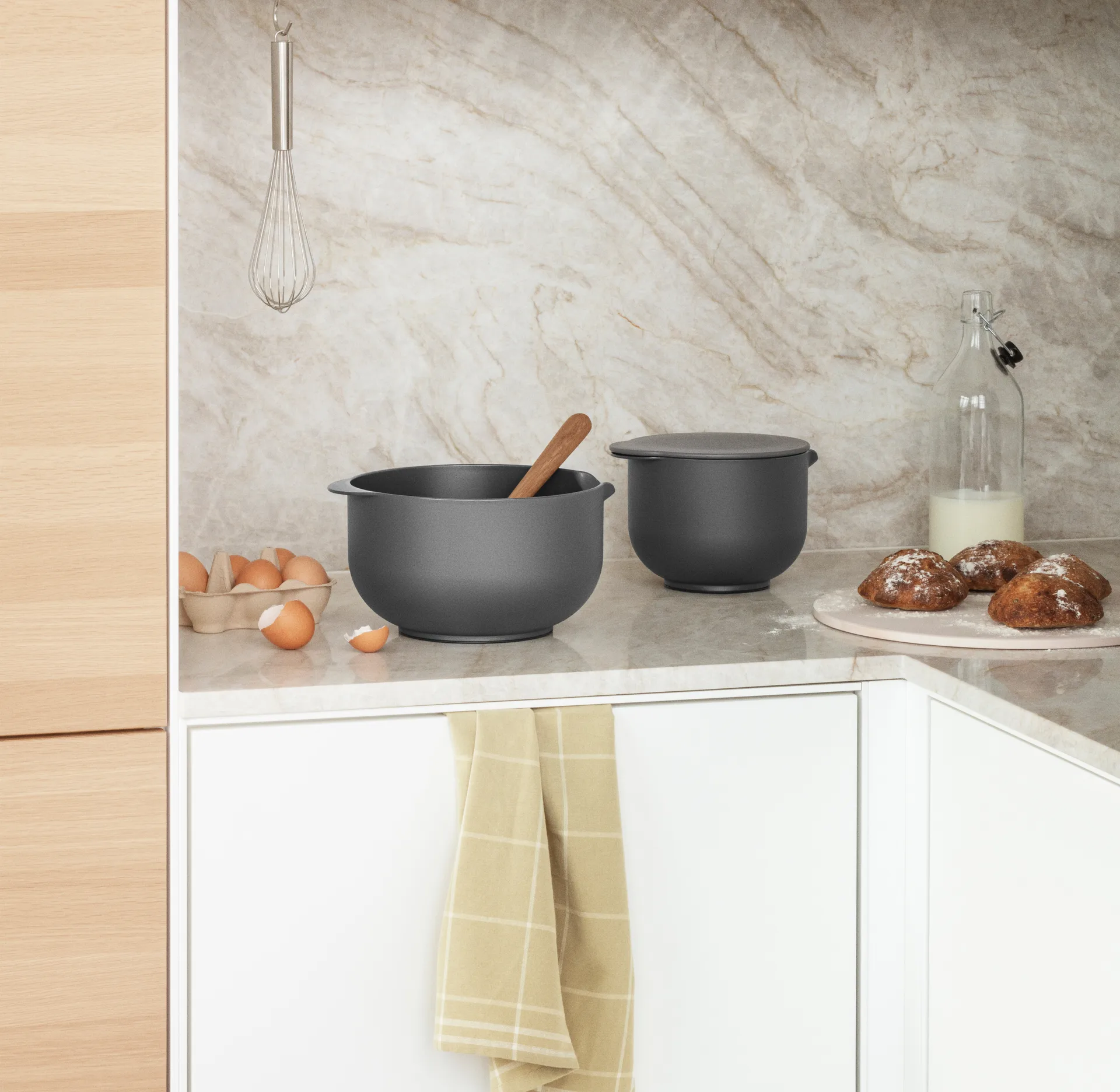 Eva Trio blandskål, Grey, 3 delar Eva Solo
