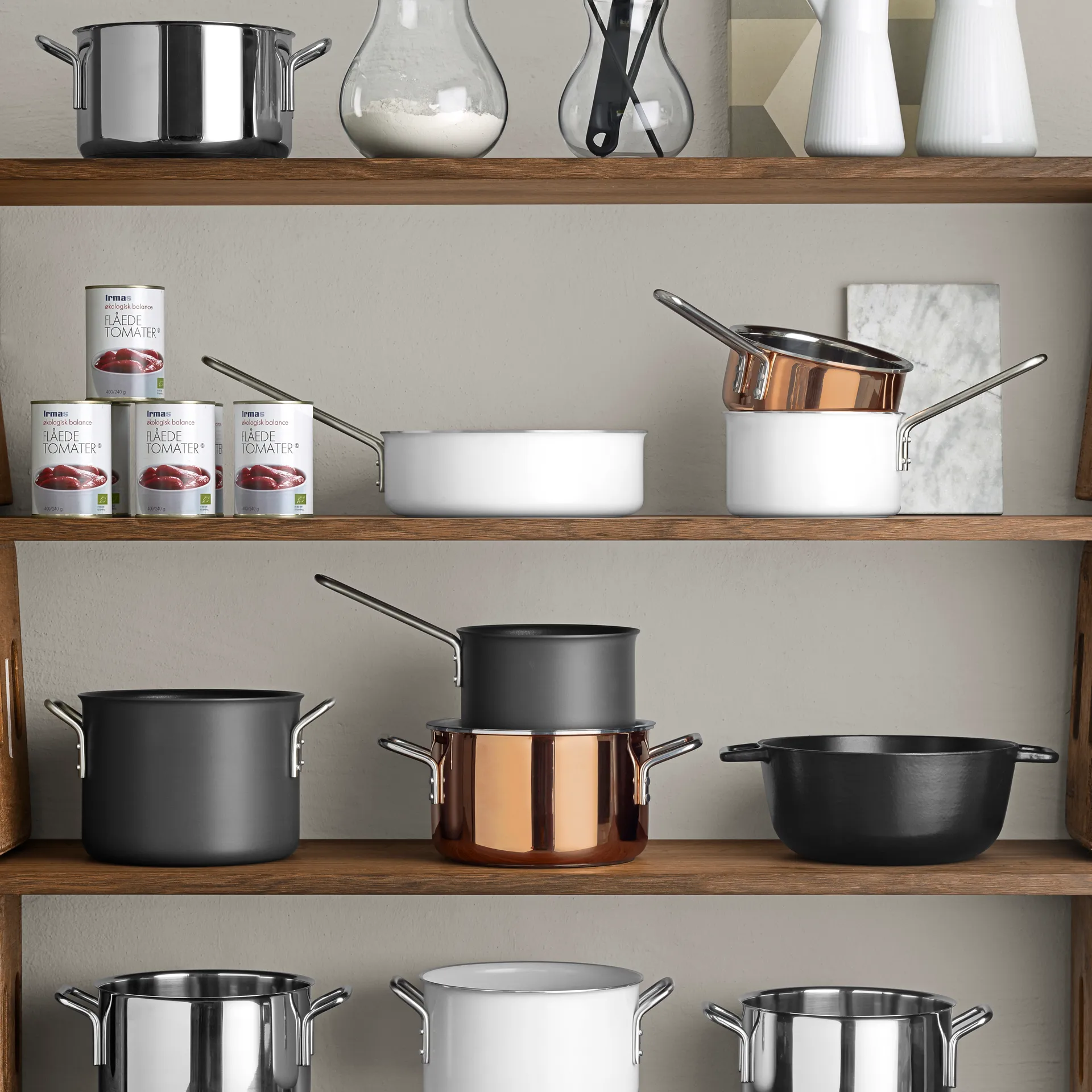 Eva Trio White Line kastrull, 1,8 L Eva Solo