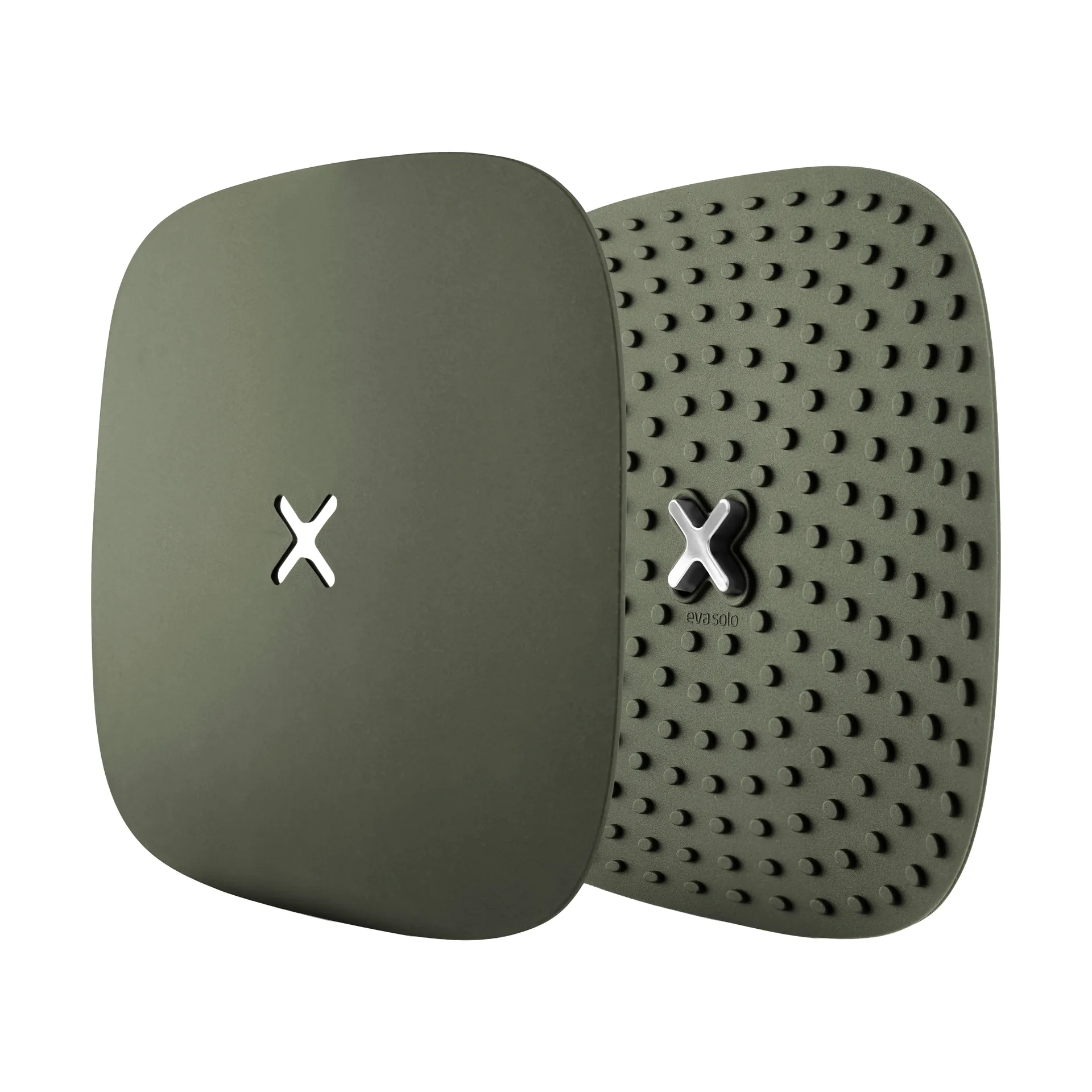 Green Tool grytlappar med krok 18x18 cm 2-pack, Grön Eva Solo