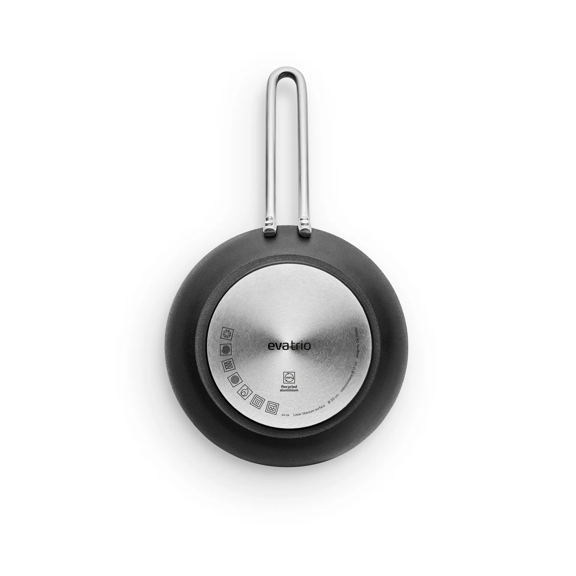 Professional Laser Titanium Slip-Let stekpanna, Black, Ø20 cm Eva Solo