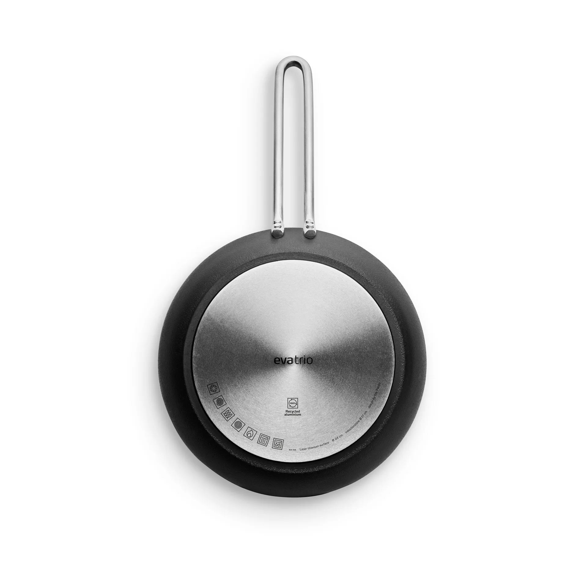 Professional Laser Titanium Slip-Let stekpanna, Black, Ø24 cm Eva Solo