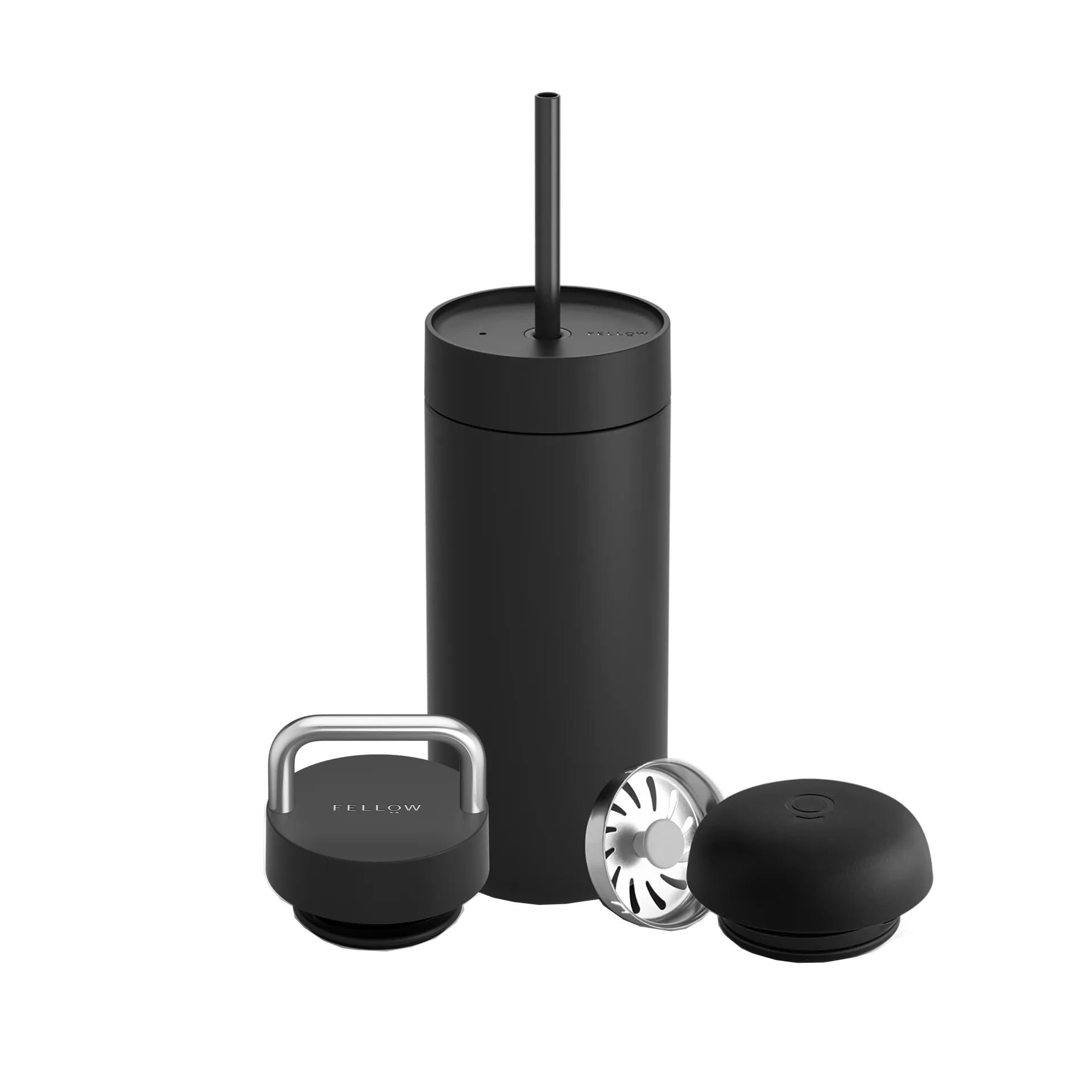 Carter Move termosmugg 3-i-1 lock set, Matte black Fellow