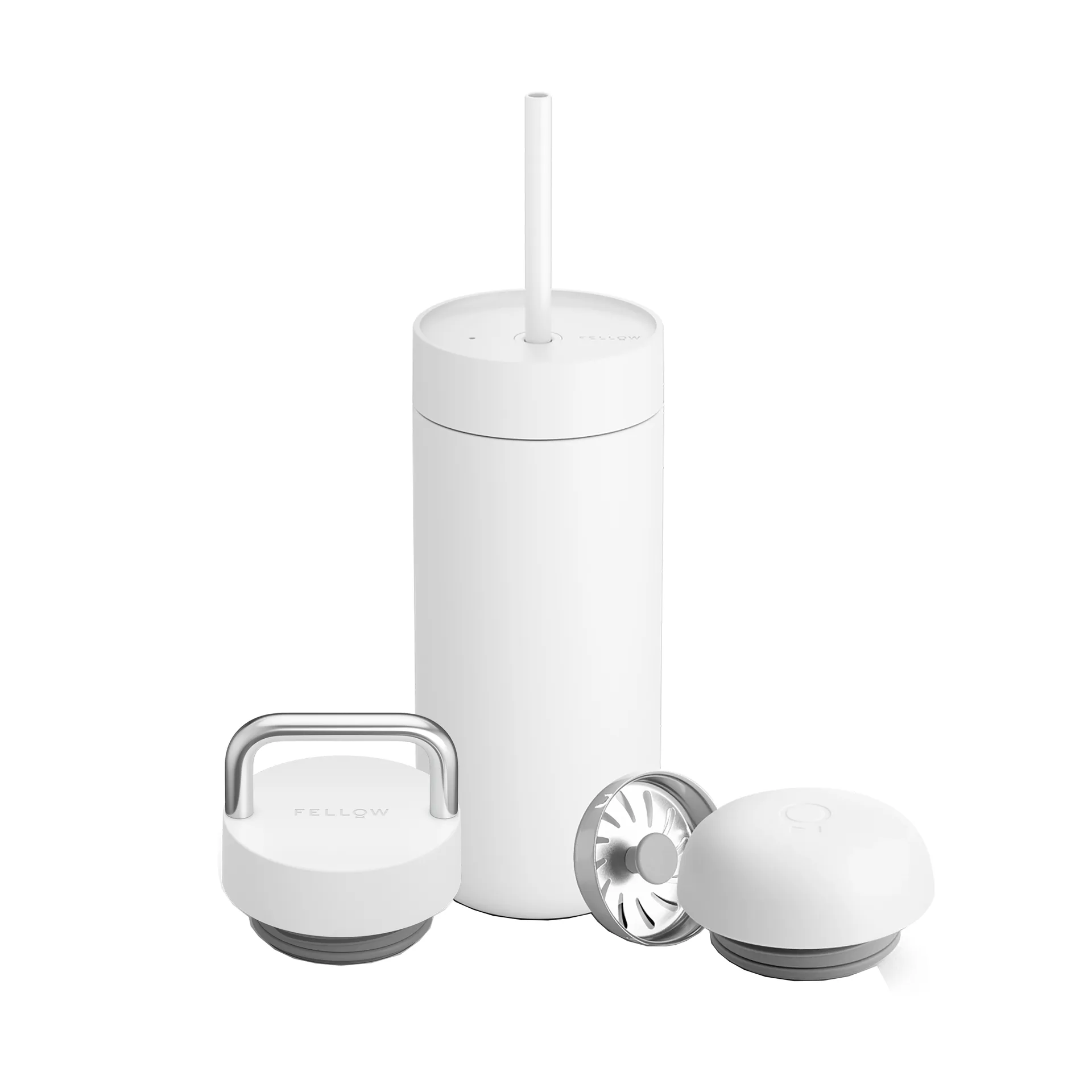 Carter Move termosmugg 3-i-1 lock set, Matte white Fellow