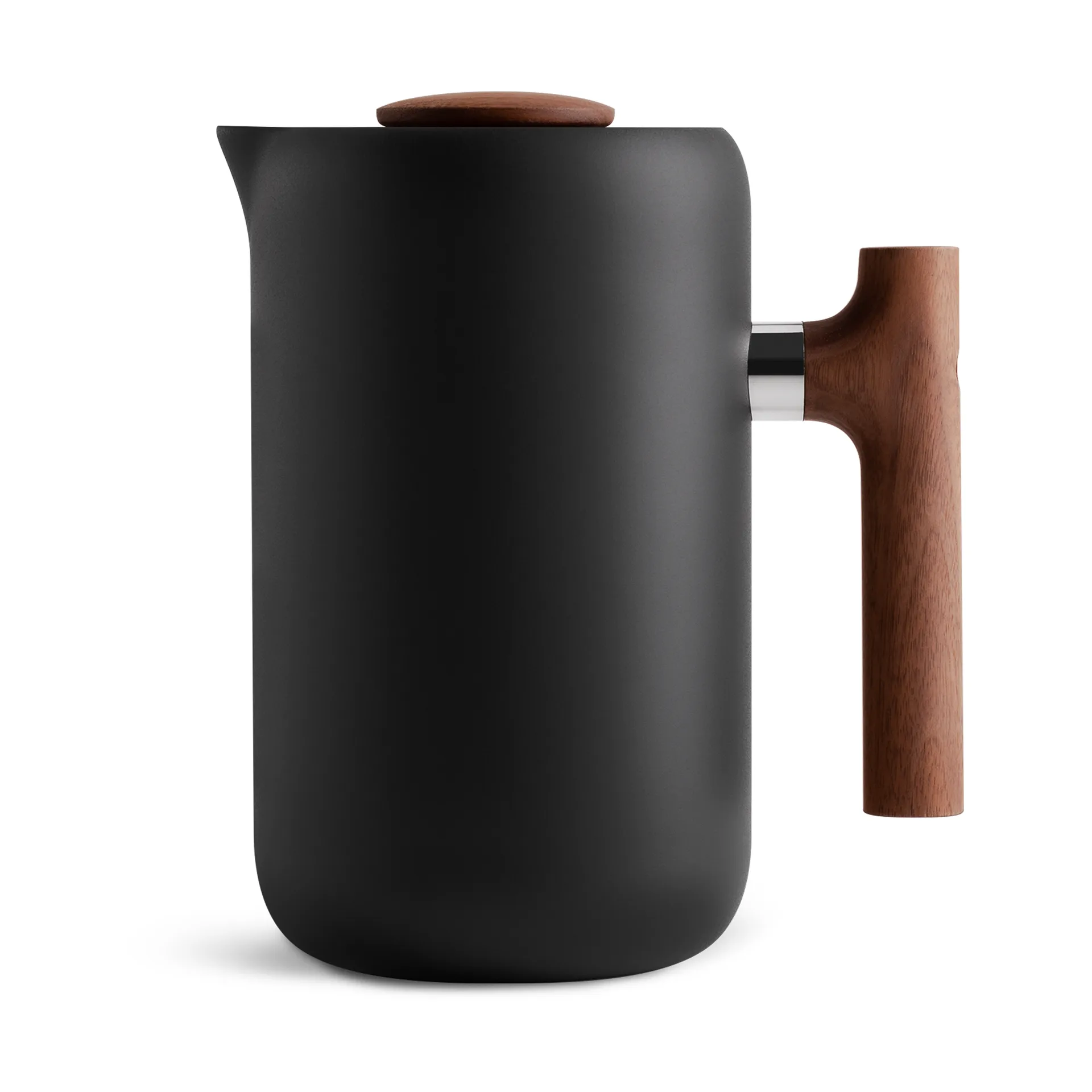 Clara kaffepress 70,9 cl, Matte black-walnut Fellow