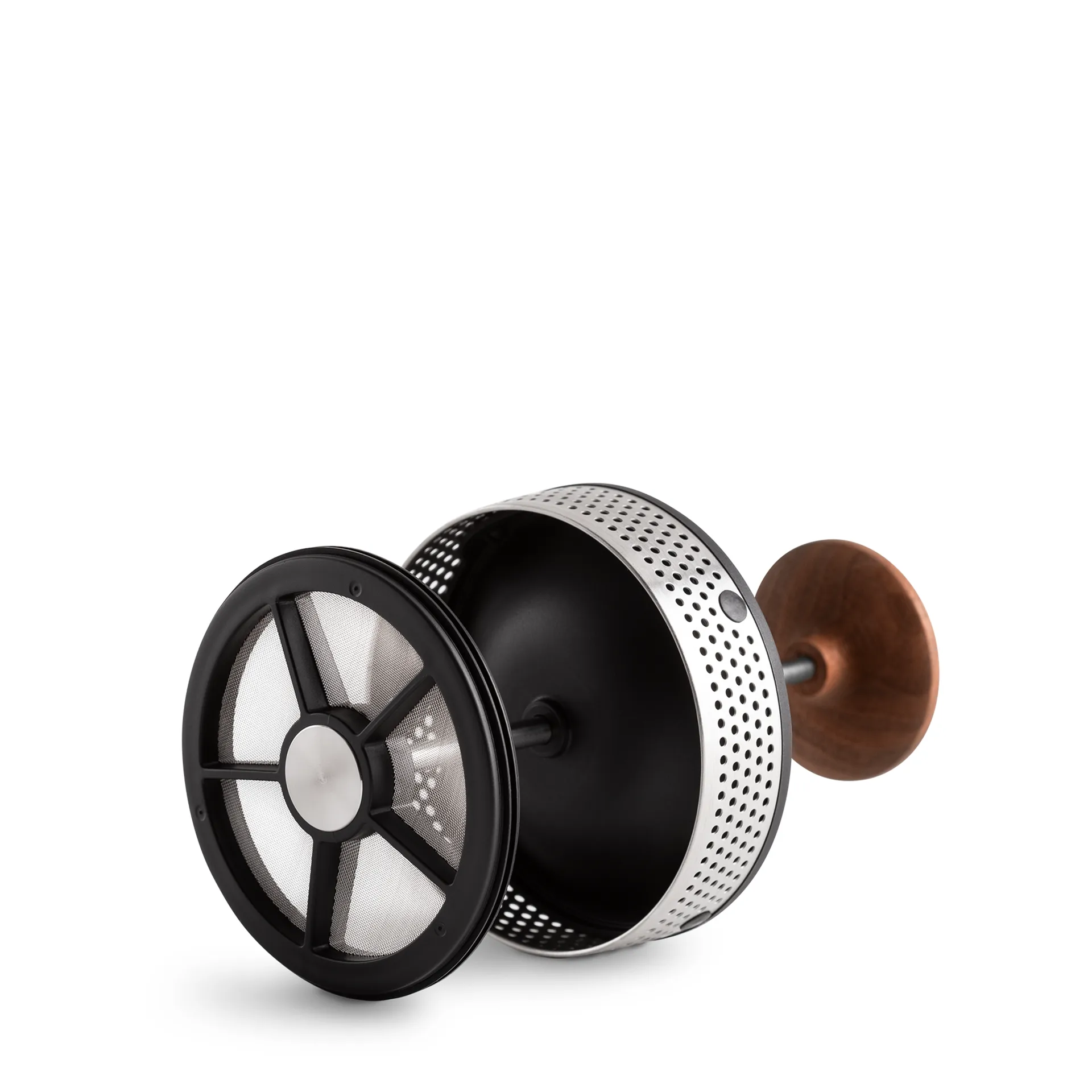 Clara kaffepress 70,9 cl, Matte black-walnut Fellow