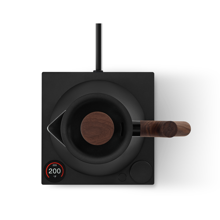 Corvo EKG Pro elektrisk vattenkokare 0.9 L, Matte black-walnut Fellow
