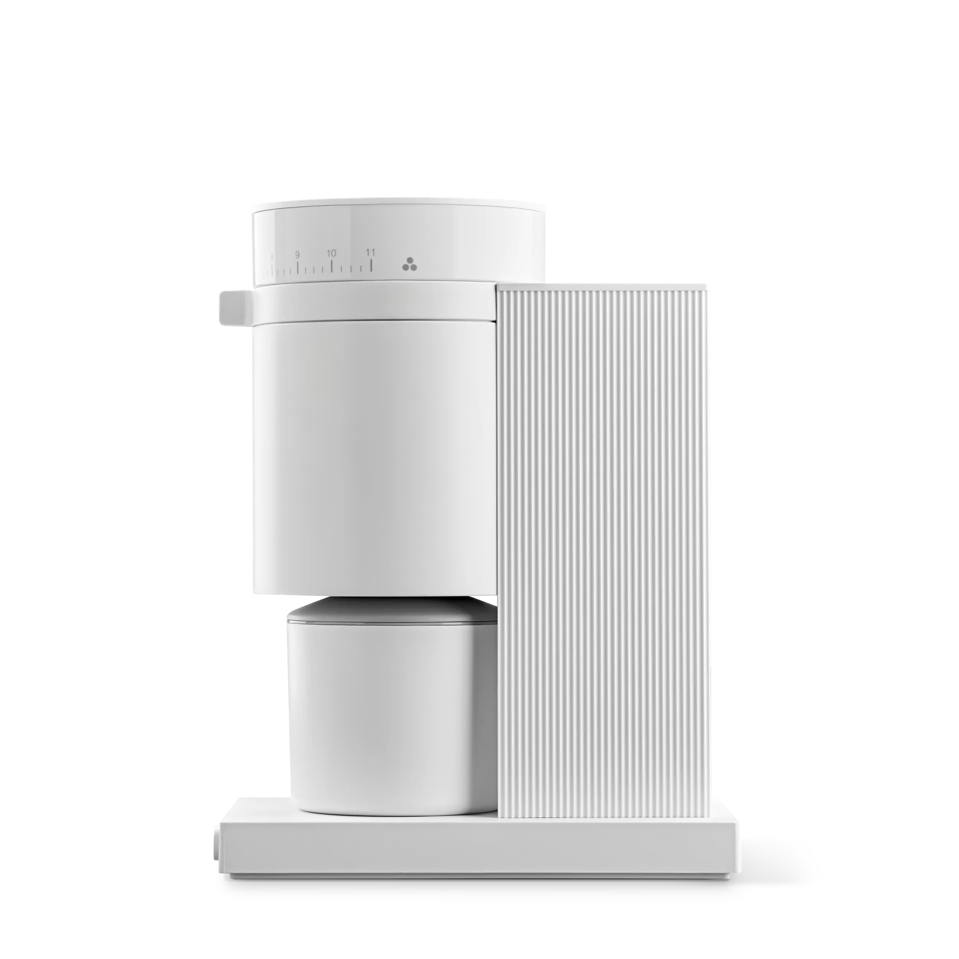 Opus Conical Burr elektrisk kaffekvarn, Matte white Fellow