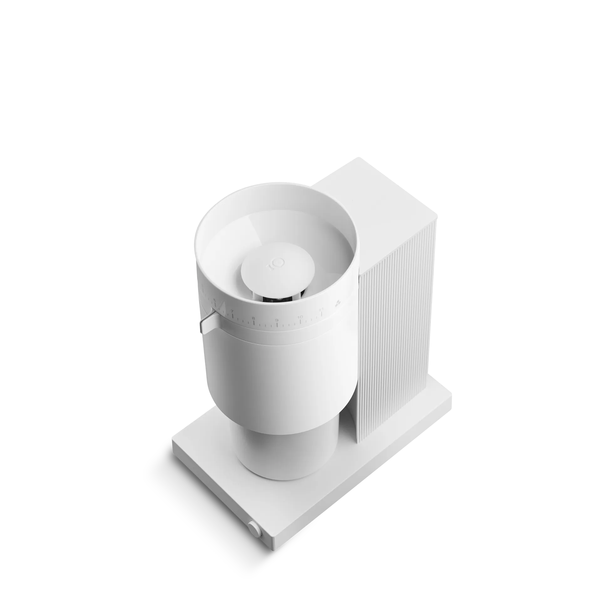 Opus Conical Burr elektrisk kaffekvarn, Matte white Fellow