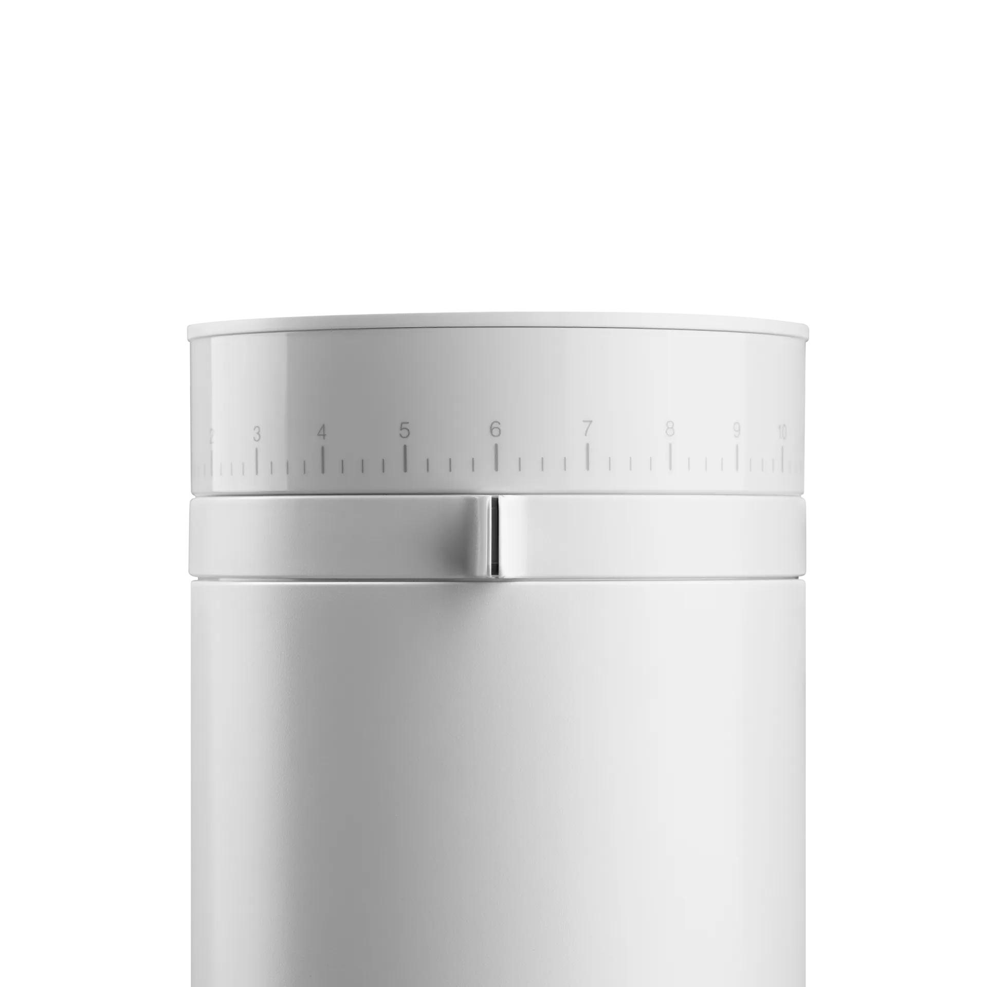 Opus Conical Burr elektrisk kaffekvarn, Matte white Fellow