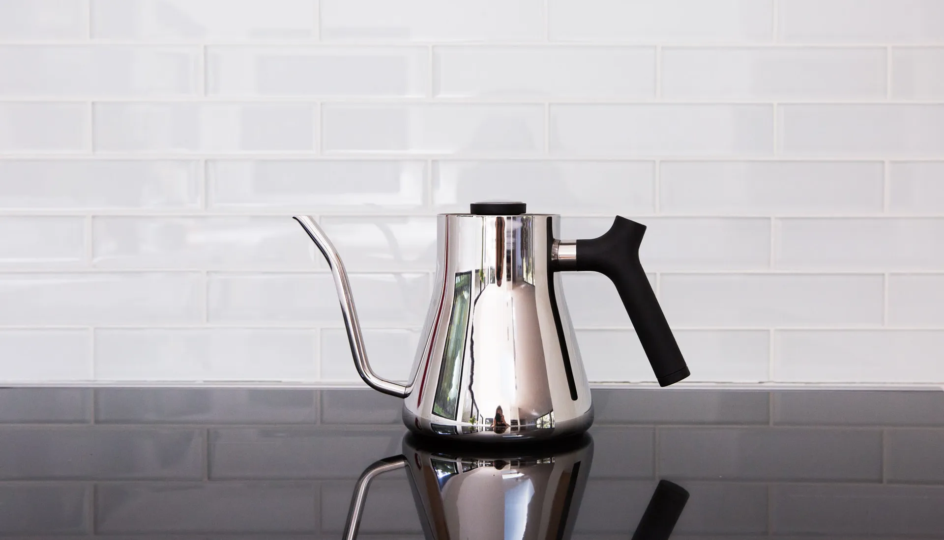 Stagg pour-over vattenkokare 1 L, Polished steel Fellow